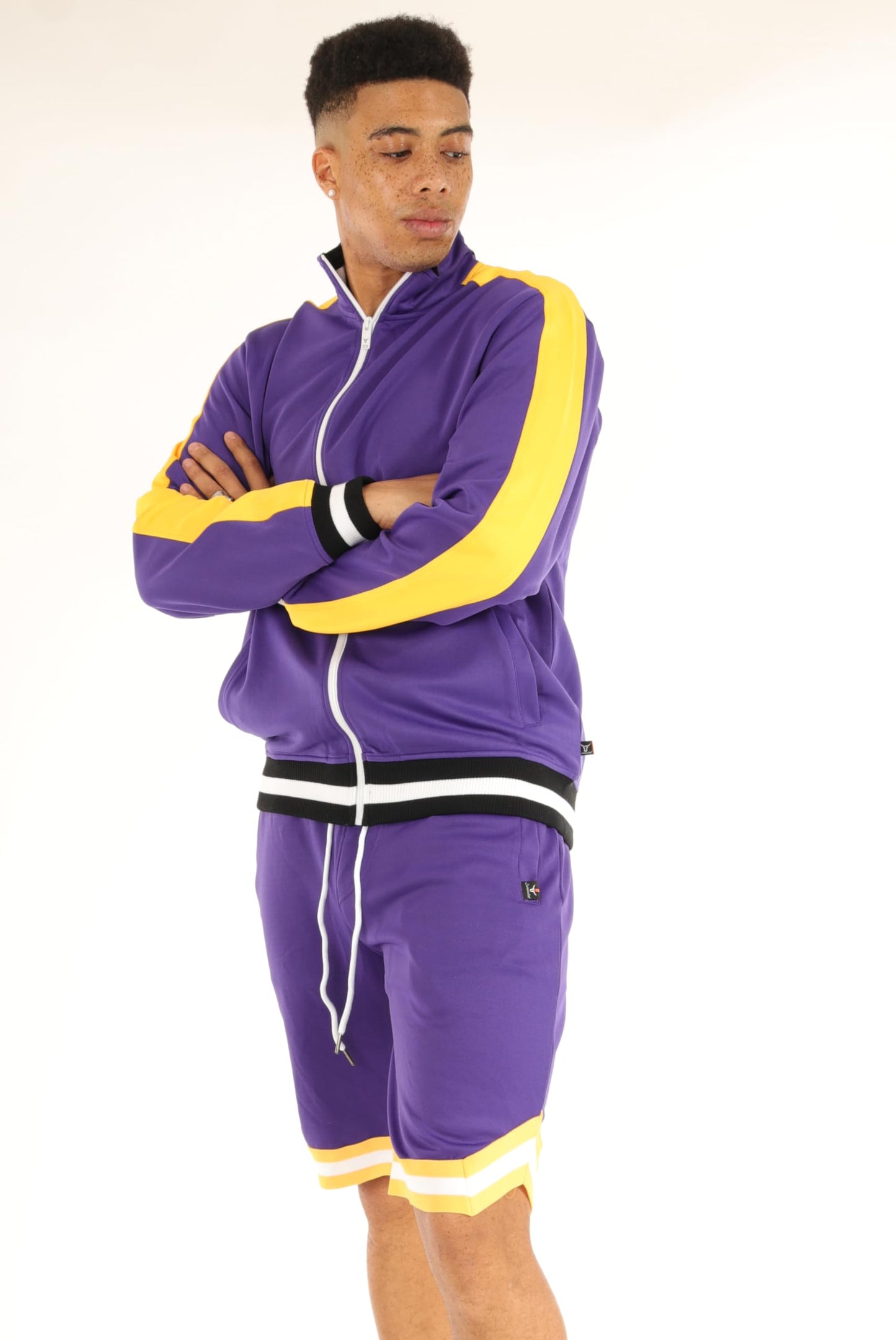 SCREENSHOT Mens Urban Hip Hop Premium Track Jacket - Slim Fit Side Taping Sportswear Urbanwear Streetwear Fashion Top