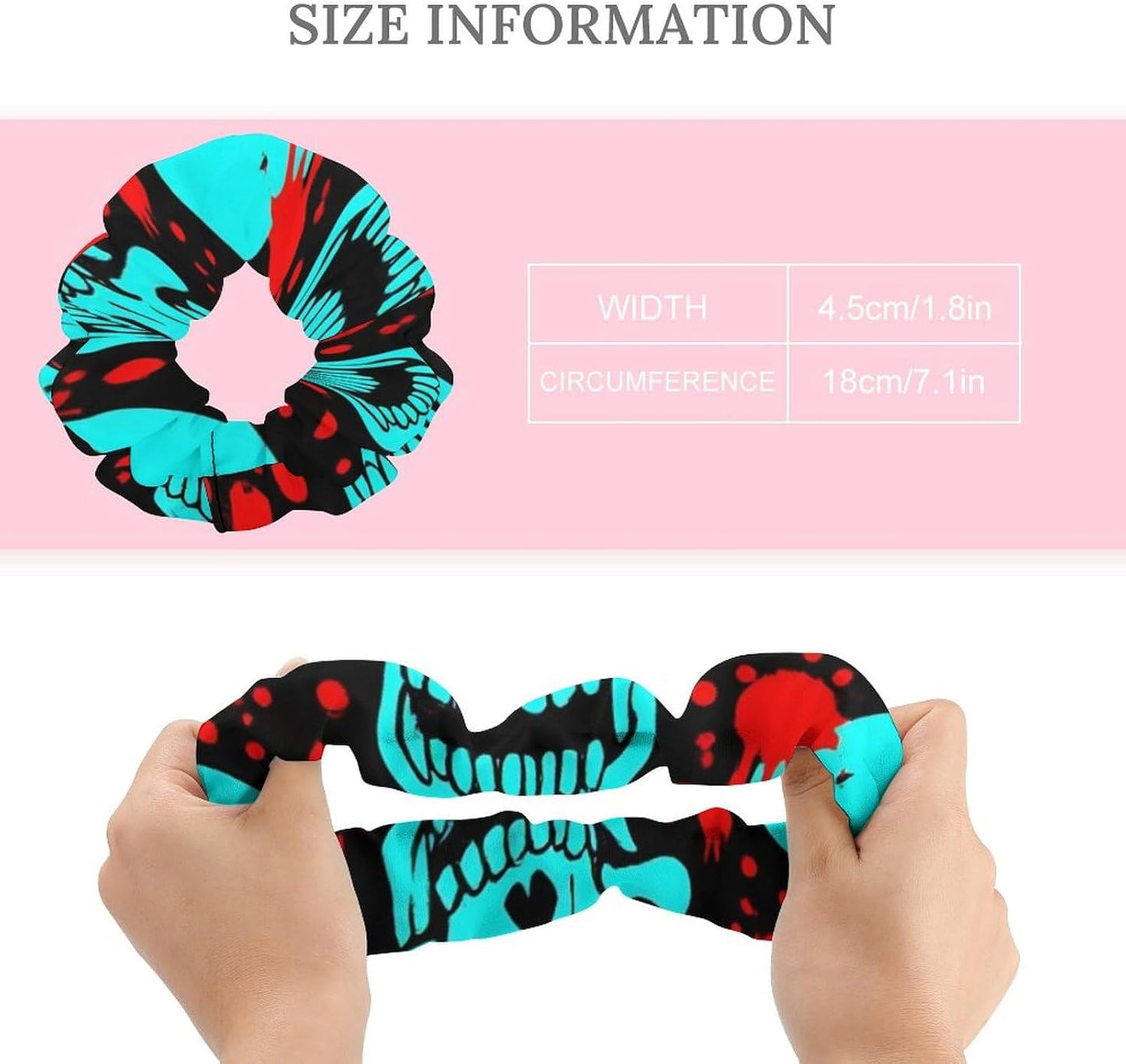 Supdreamc Fashion Hair Scrunchies Spiral Hair Ties for Women Braids, Cool Camo Military Camouflage Adjustable Ponytail Bands Dreadlock Accessories