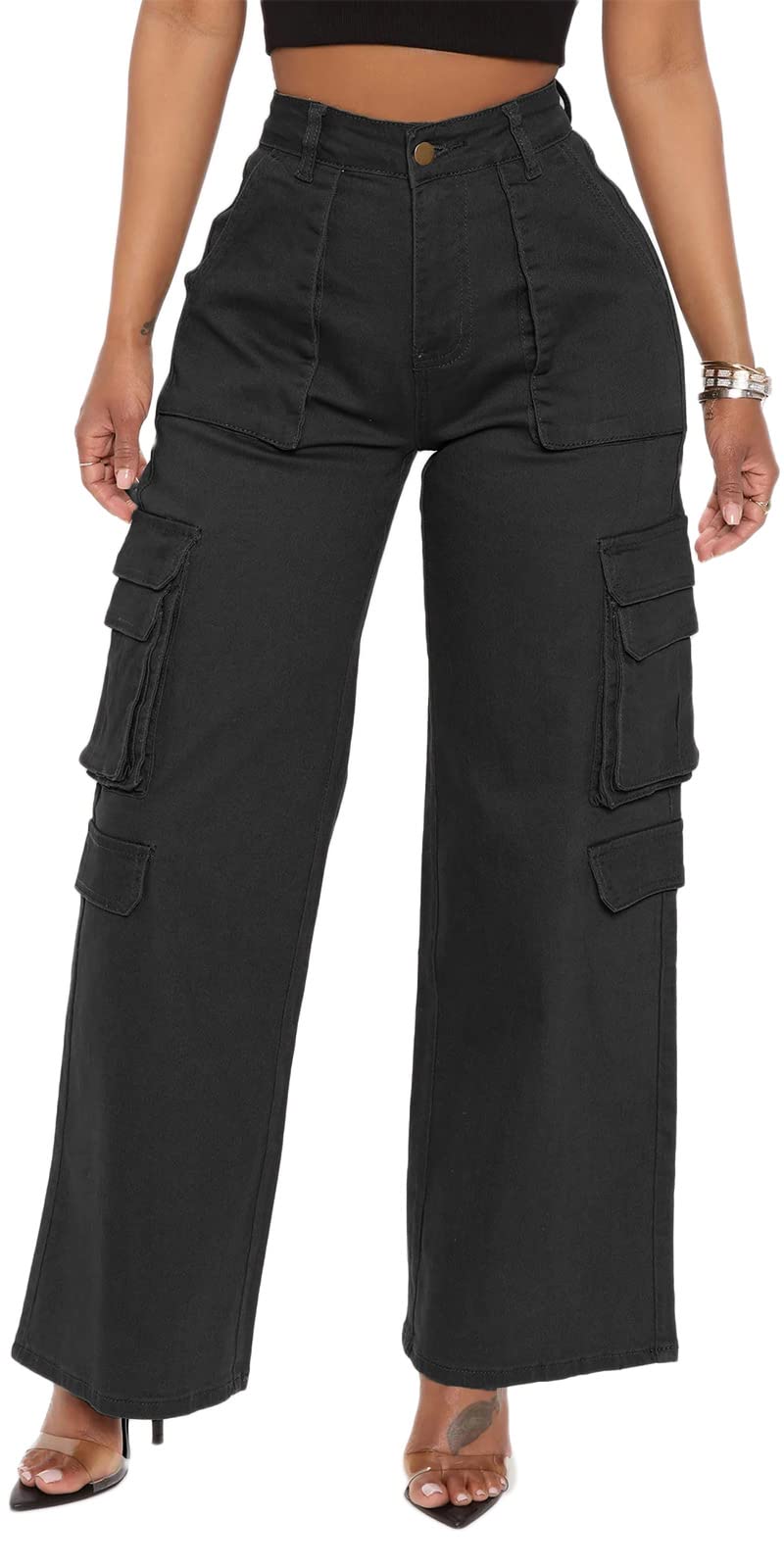 BEJONS Women’s Relaxed Fit All Day High Waist Cargo Pants