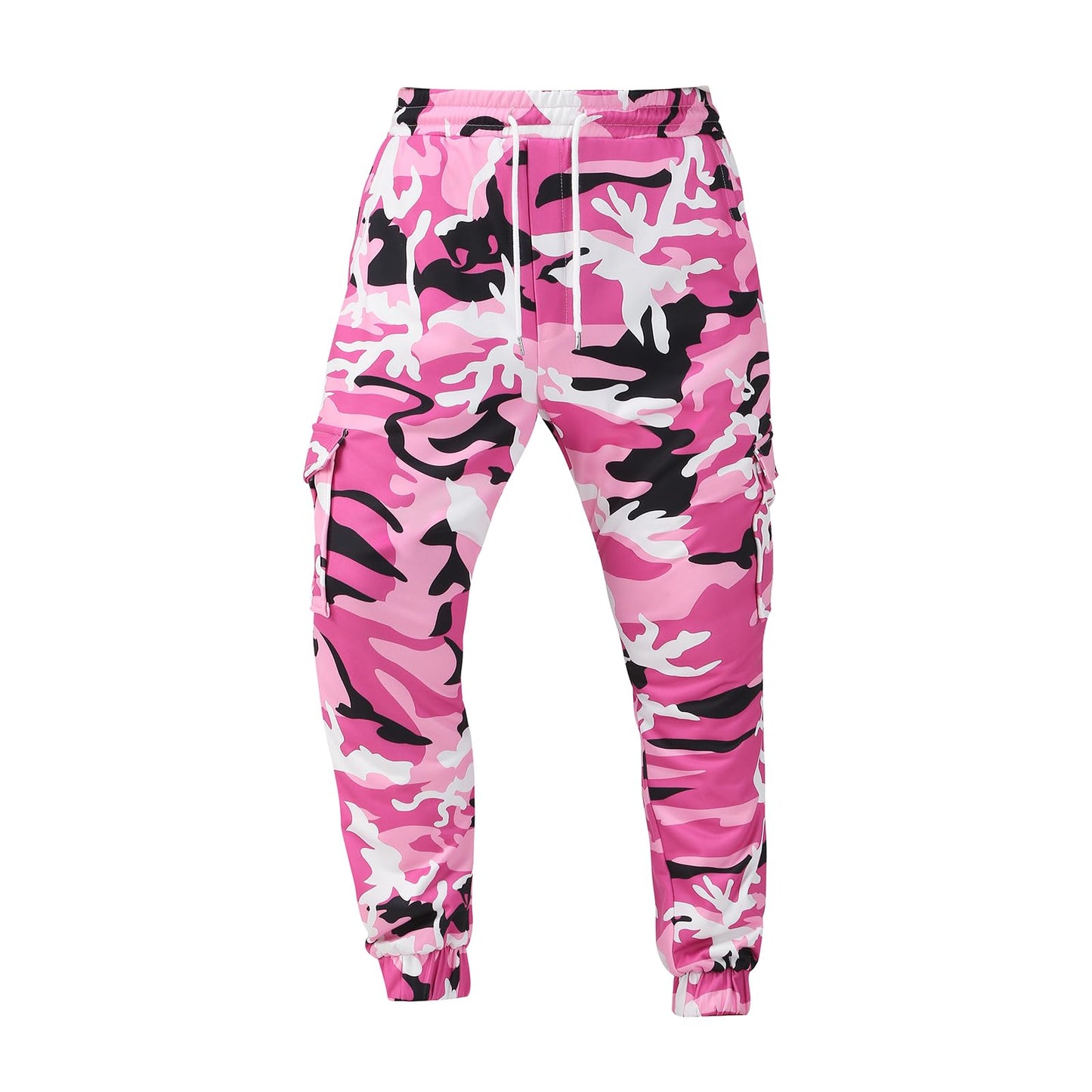 Colorful House Men Camo Cargo Jogger Sweatpants Casual Drawstring Camouflage Cargo Work Pants with Pockets