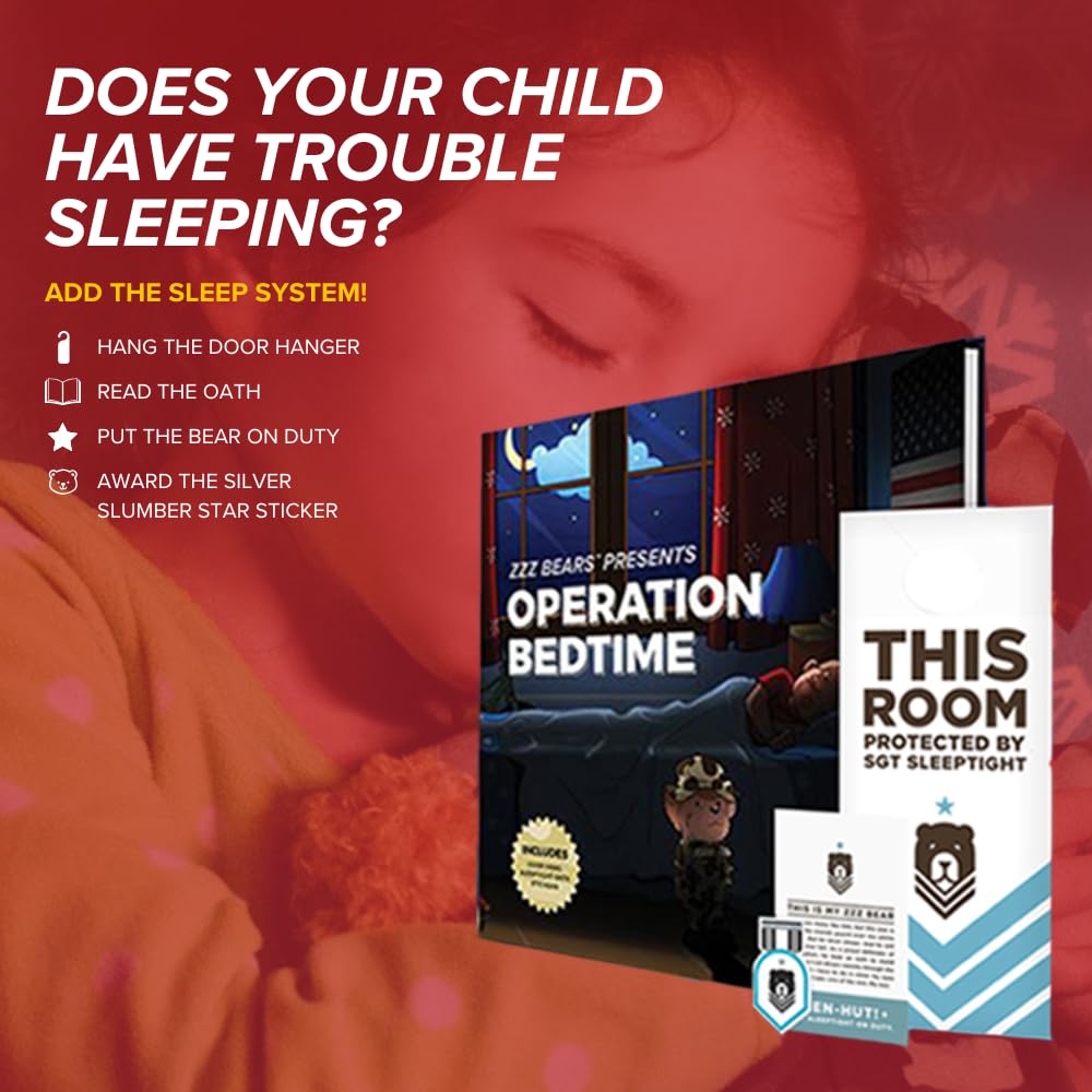 ZZZ Bears Personalized Army Teddy Bear, Gift for Boot Camp Graduates, Veterans & Comforting Loved Ones at Home During Deployment