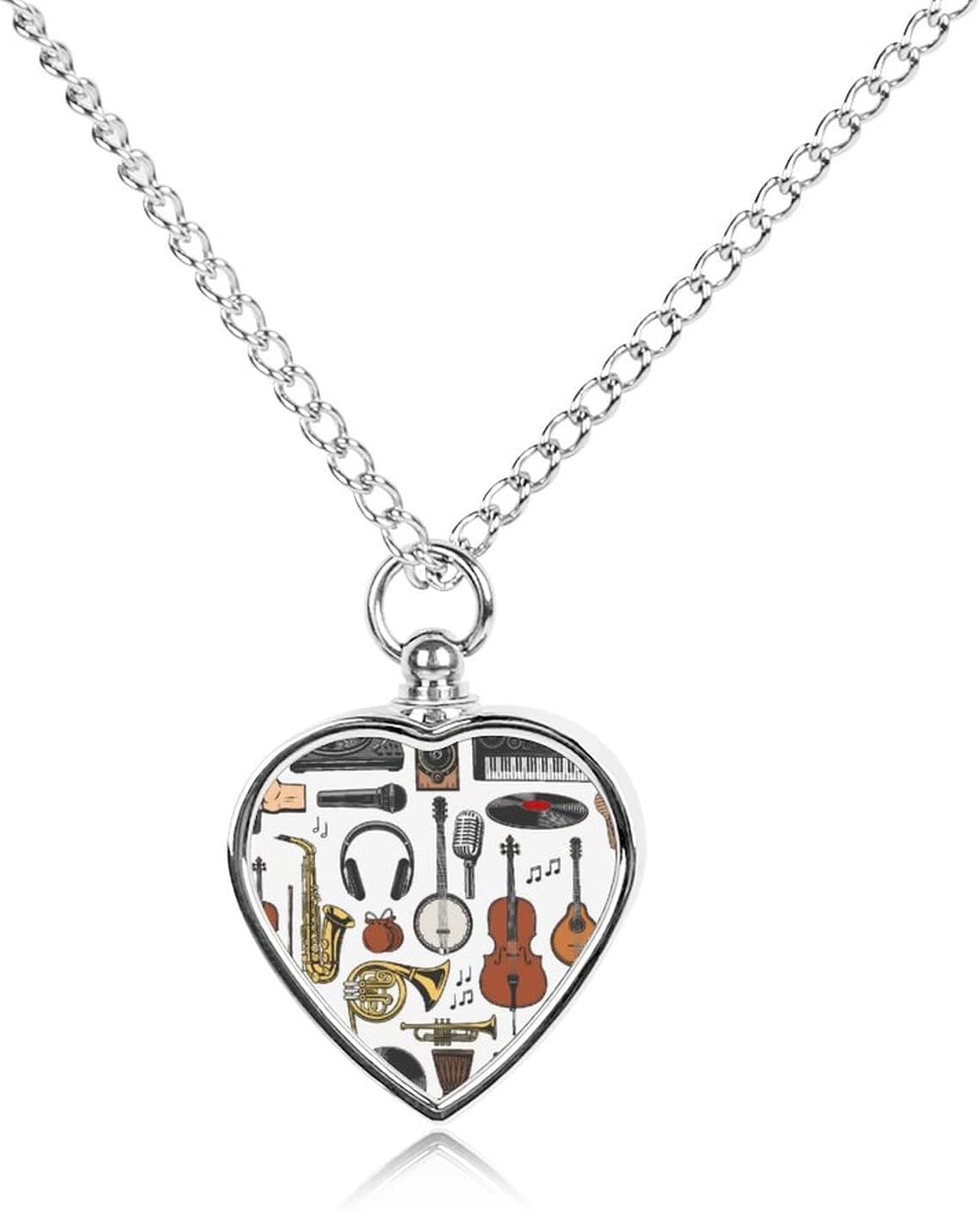 Oyihfvs Pet Urn Necklace Pendant Jewelry, Keepsake Memorial Necklace for Men Women Gift, Alloy Dog Necklace Keychain Tag