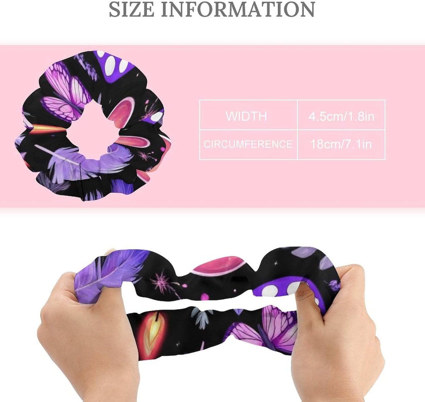 Supdreamc Fashion Hair Scrunchies Spiral Hair Ties for Women Braids, Cool Camo Military Camouflage Adjustable Ponytail Bands Dreadlock Accessories