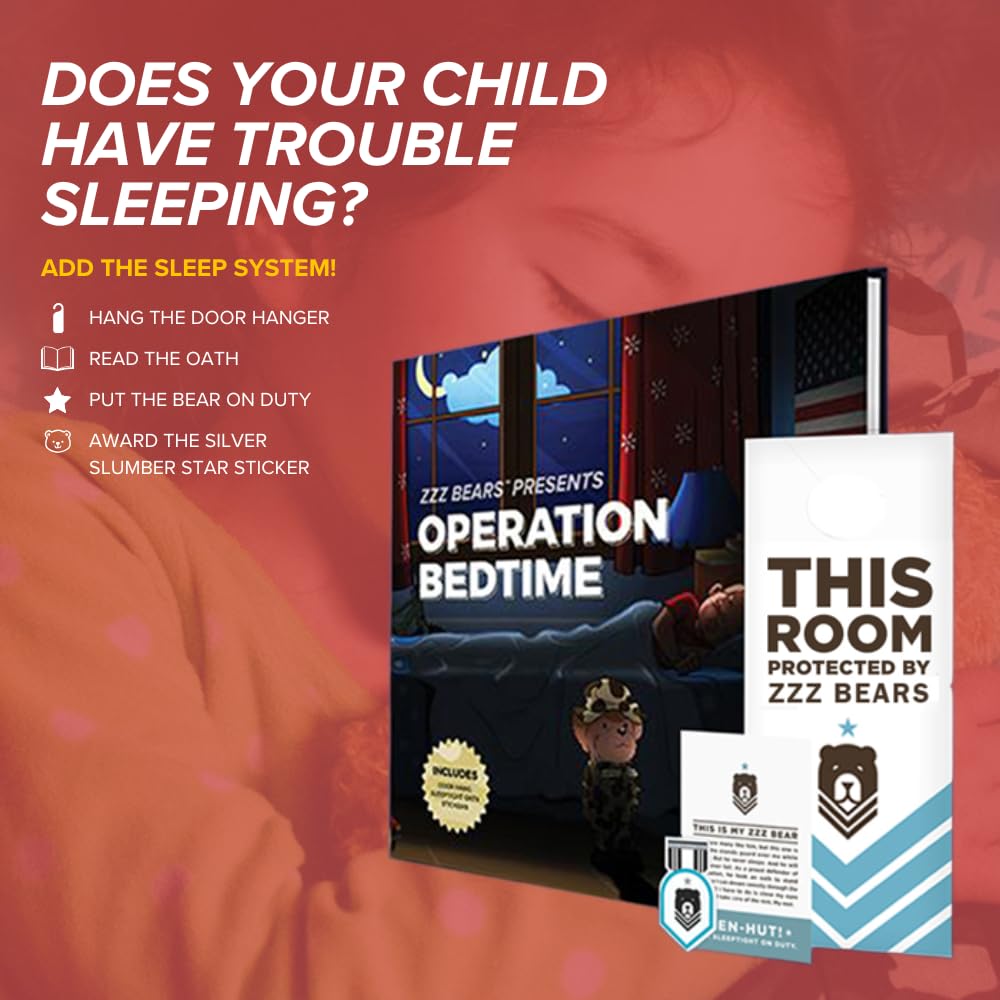 ZZZ Bears Personalized Army Teddy Bear, Gift for Boot Camp Graduates, Veterans & Comforting Loved Ones at Home During Deployment