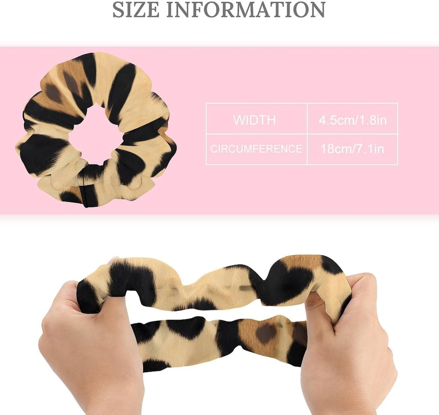 Supdreamc Fashion Hair Scrunchies Spiral Hair Ties for Women Braids, Cool Camo Military Camouflage Adjustable Ponytail Bands Dreadlock Accessories