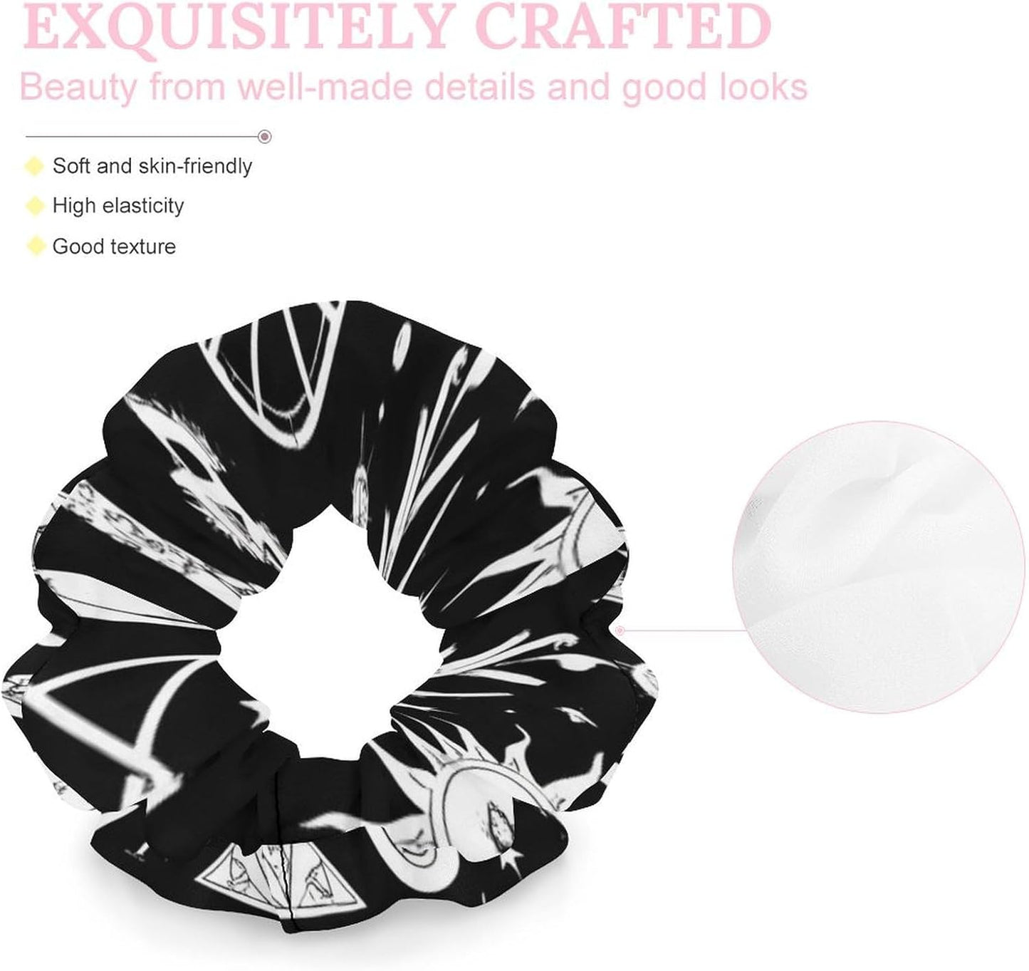 Supdreamc Fashion Hair Scrunchies Spiral Hair Ties for Women Braids, Cool Camo Military Camouflage Adjustable Ponytail Bands Dreadlock Accessories