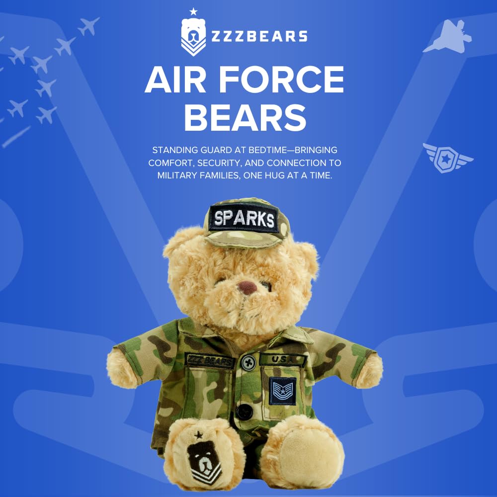 ZZZ Bears Personalized Army Teddy Bear, Gift for Boot Camp Graduates, Veterans & Comforting Loved Ones at Home During Deployment