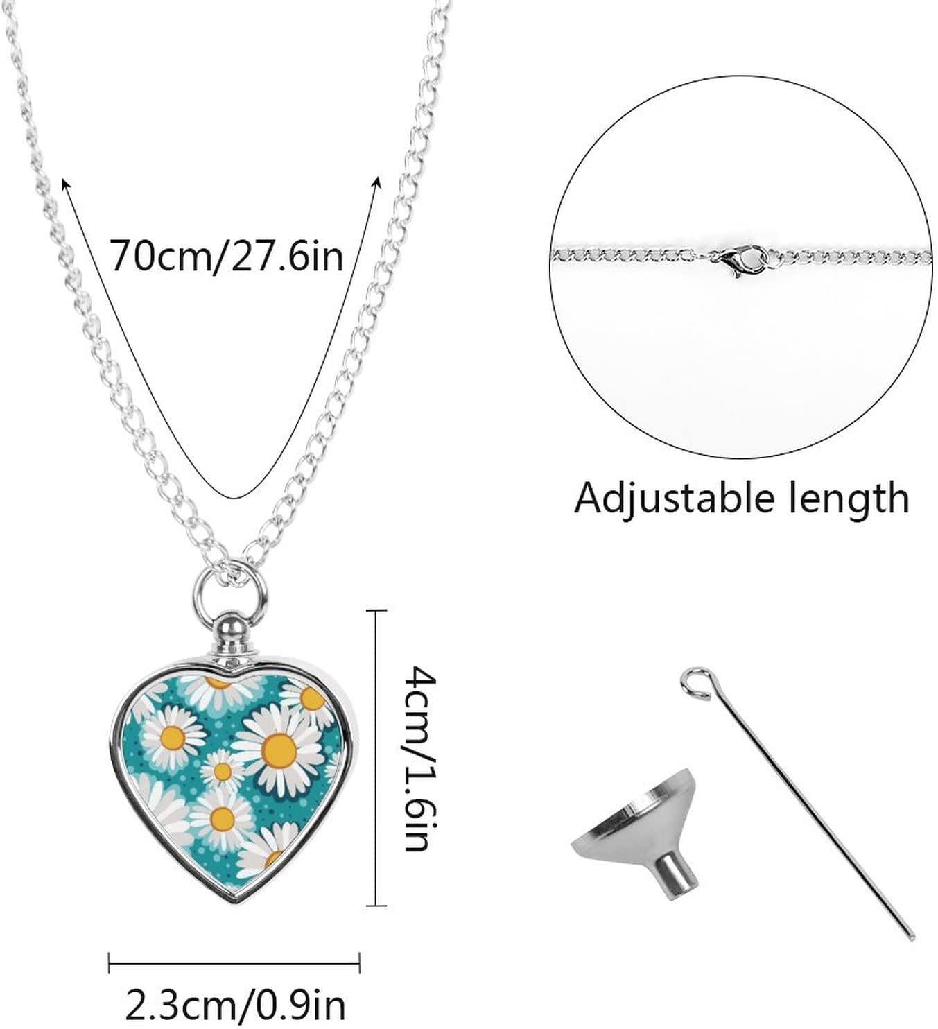 Oyihfvs Pet Urn Necklace Pendant Jewelry, Keepsake Memorial Necklace for Men Women Gift, Alloy Dog Necklace Keychain Tag