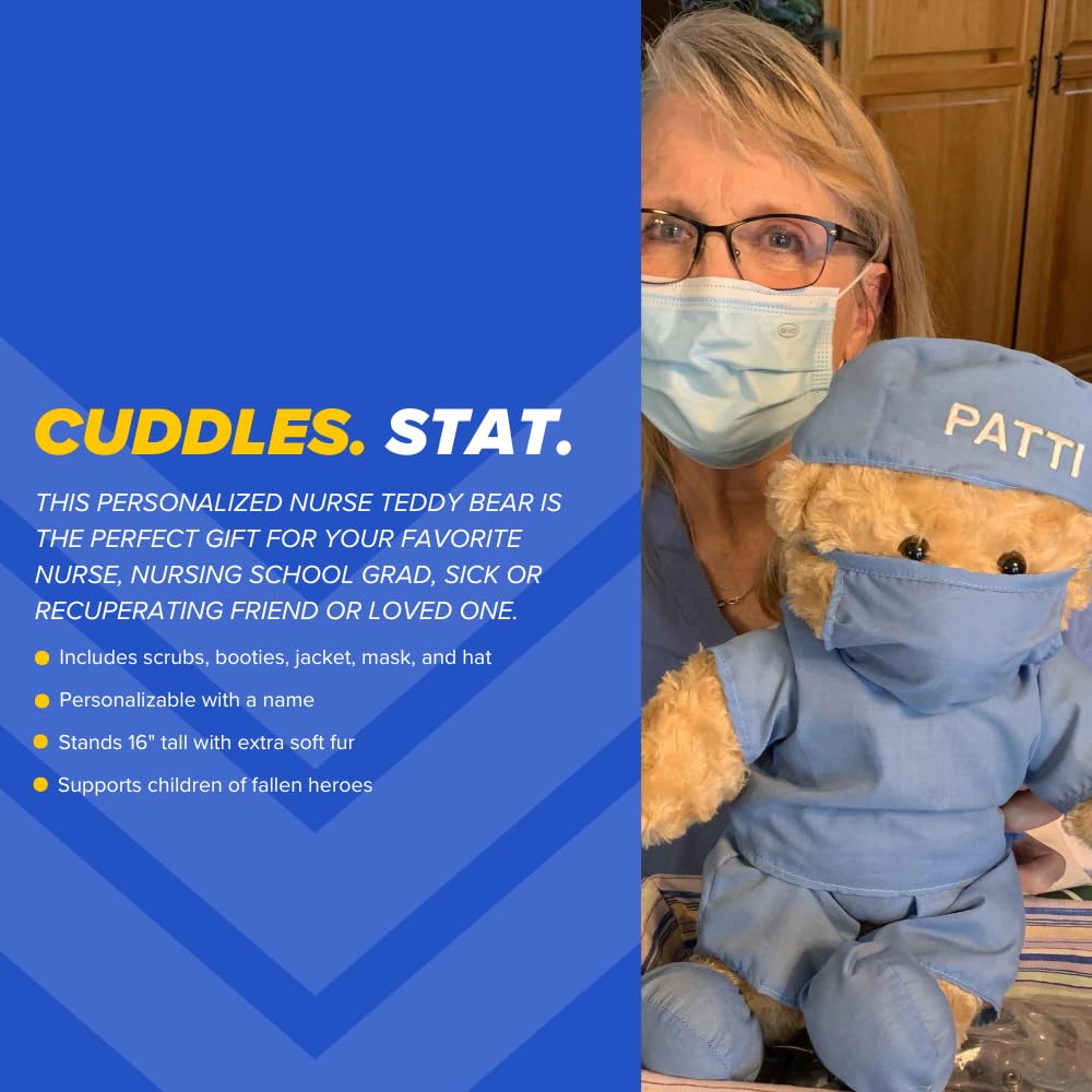 ZZZ Bears Personalized Army Teddy Bear, Gift for Boot Camp Graduates, Veterans & Comforting Loved Ones at Home During Deployment