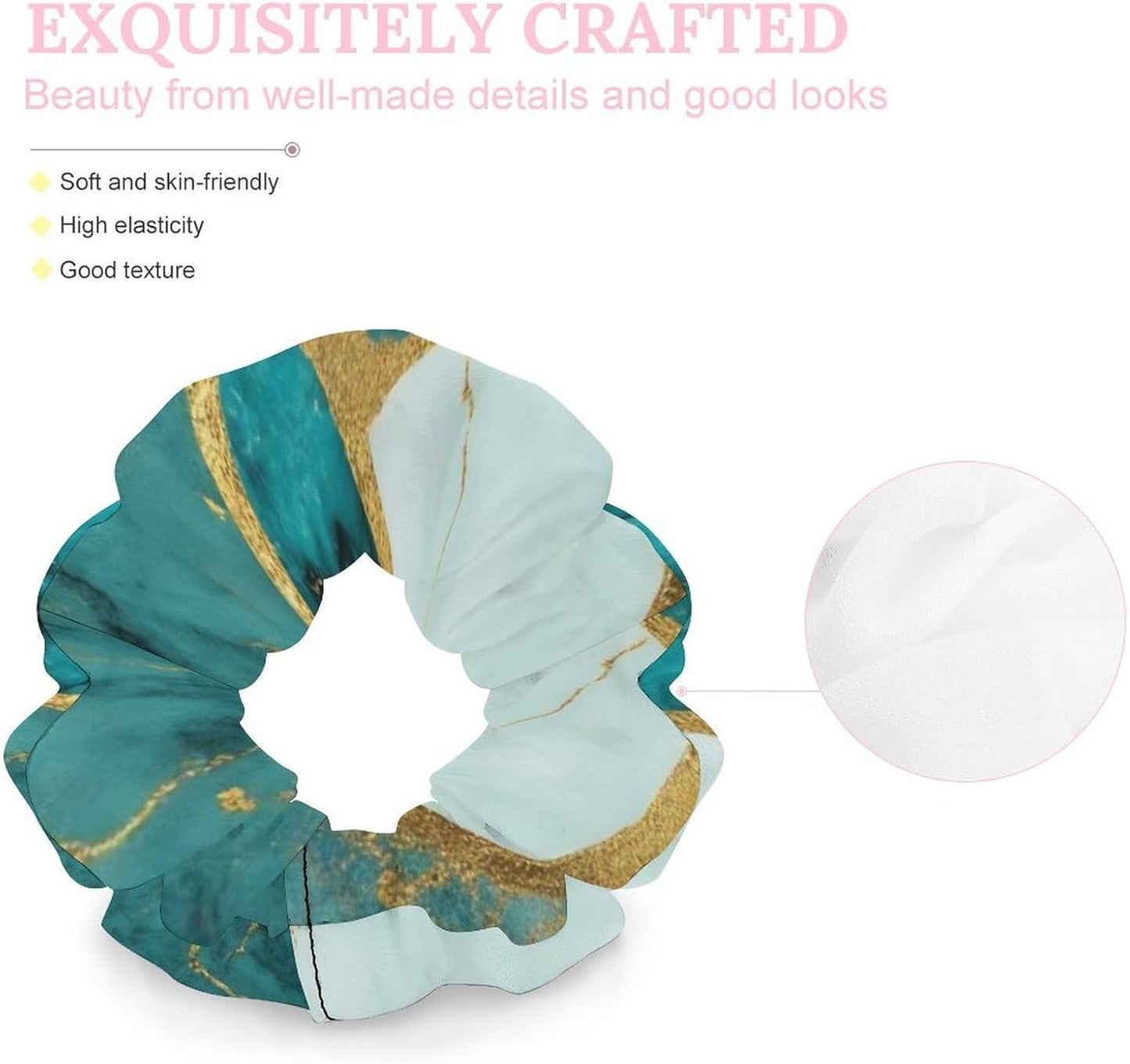 Supdreamc Fashion Hair Scrunchies Spiral Hair Ties for Women Braids, Cool Camo Military Camouflage Adjustable Ponytail Bands Dreadlock Accessories