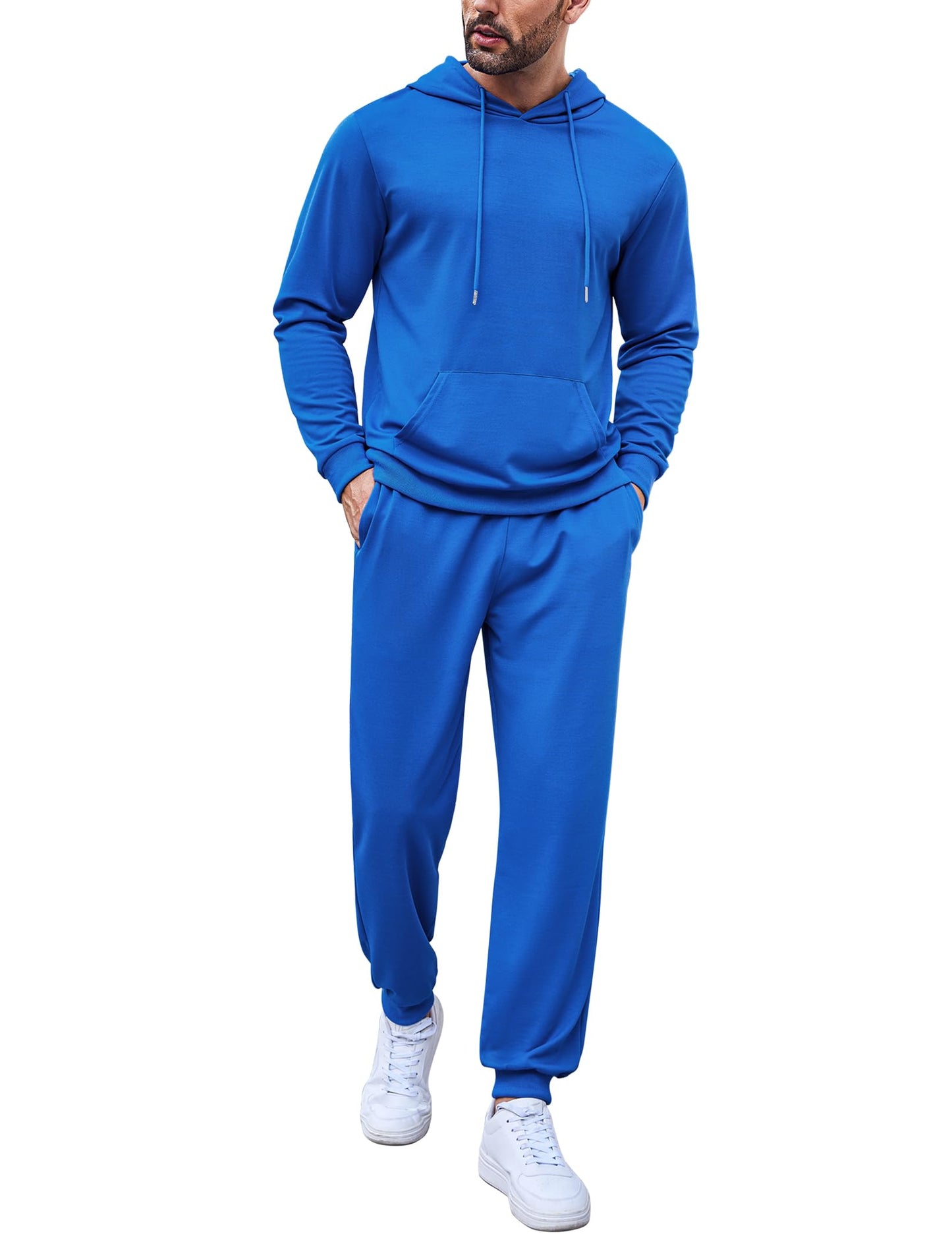 COOFANDY Sweatsuits for Men 2 Piece Tracksuit Casual Athletic Jogging Suit Hooded Set
