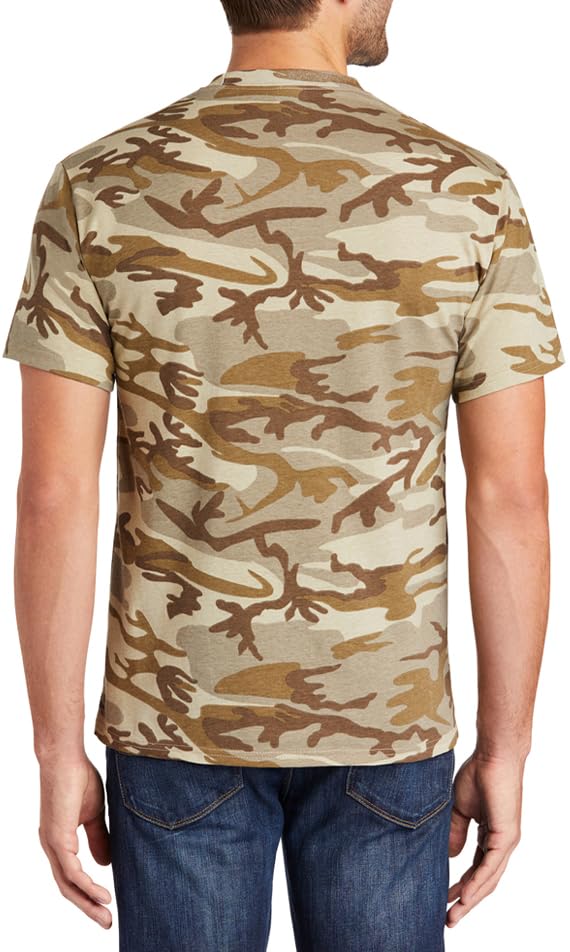 JustBlanks Men's Camouflage Tee Shirts - 100% Cotton Short-Sleeve T- Shirt - Military Camo Crewneck Shirt for Men
