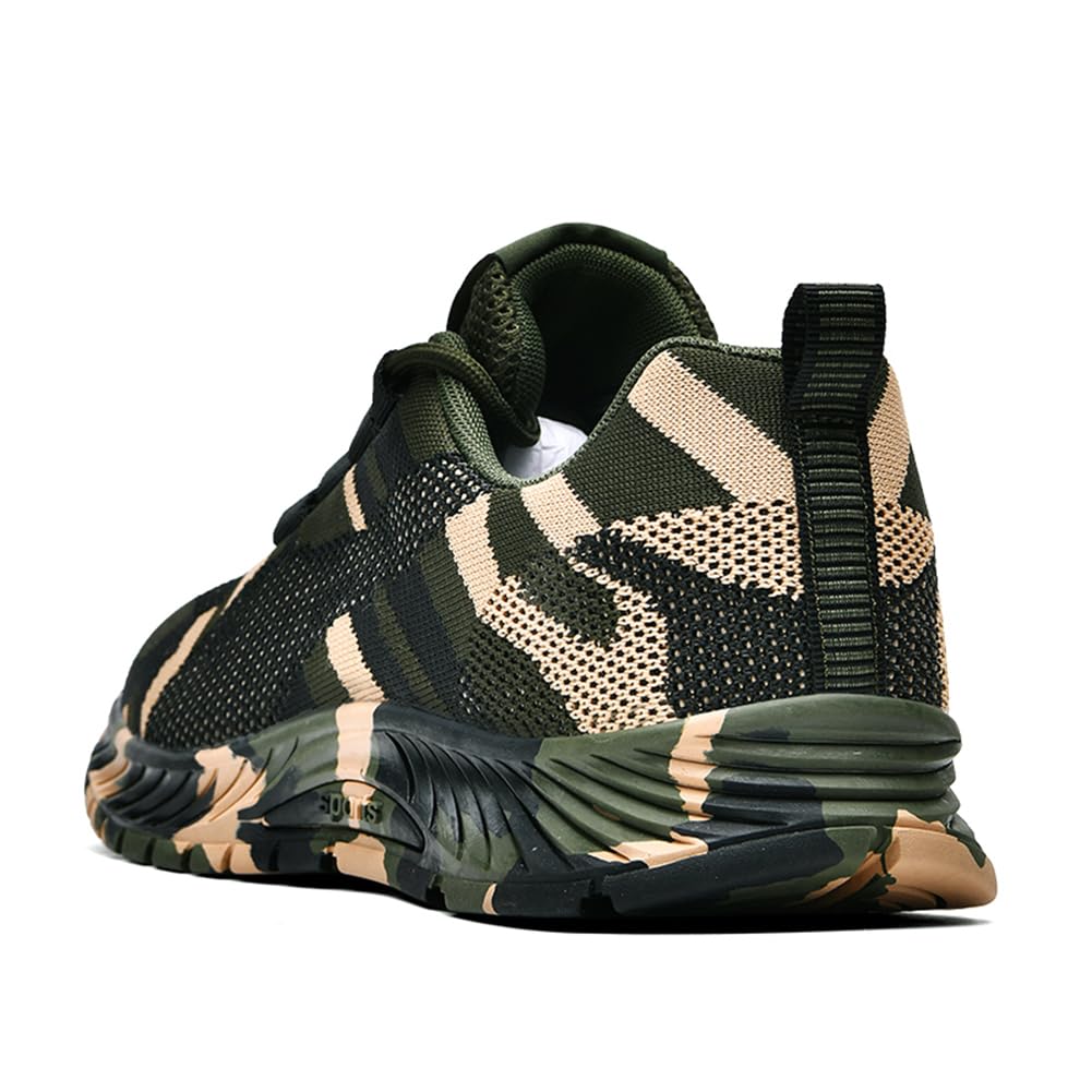 WILTENA Womens Mesh Camouflage Shoes Mens Non Slip Sports Running Tennis Sneakers Walking Shoes