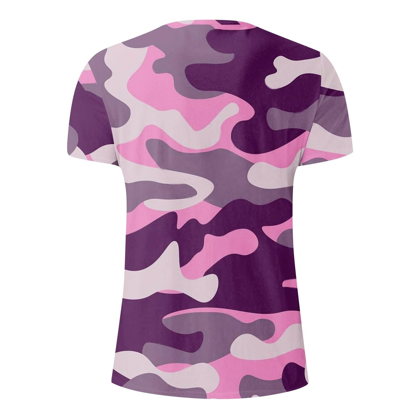 Casual Summer Camouflage Short Sleeve Shirt Plus Size Outdoor Fashion Tees Trendy Blouse T Shirt