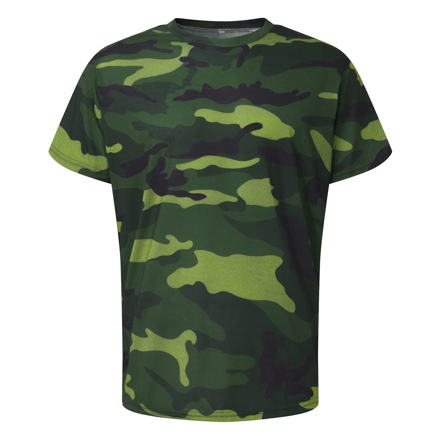 Casual Summer Camouflage Short Sleeve Shirt Plus Size Outdoor Fashion Tees Trendy Blouse T Shirt