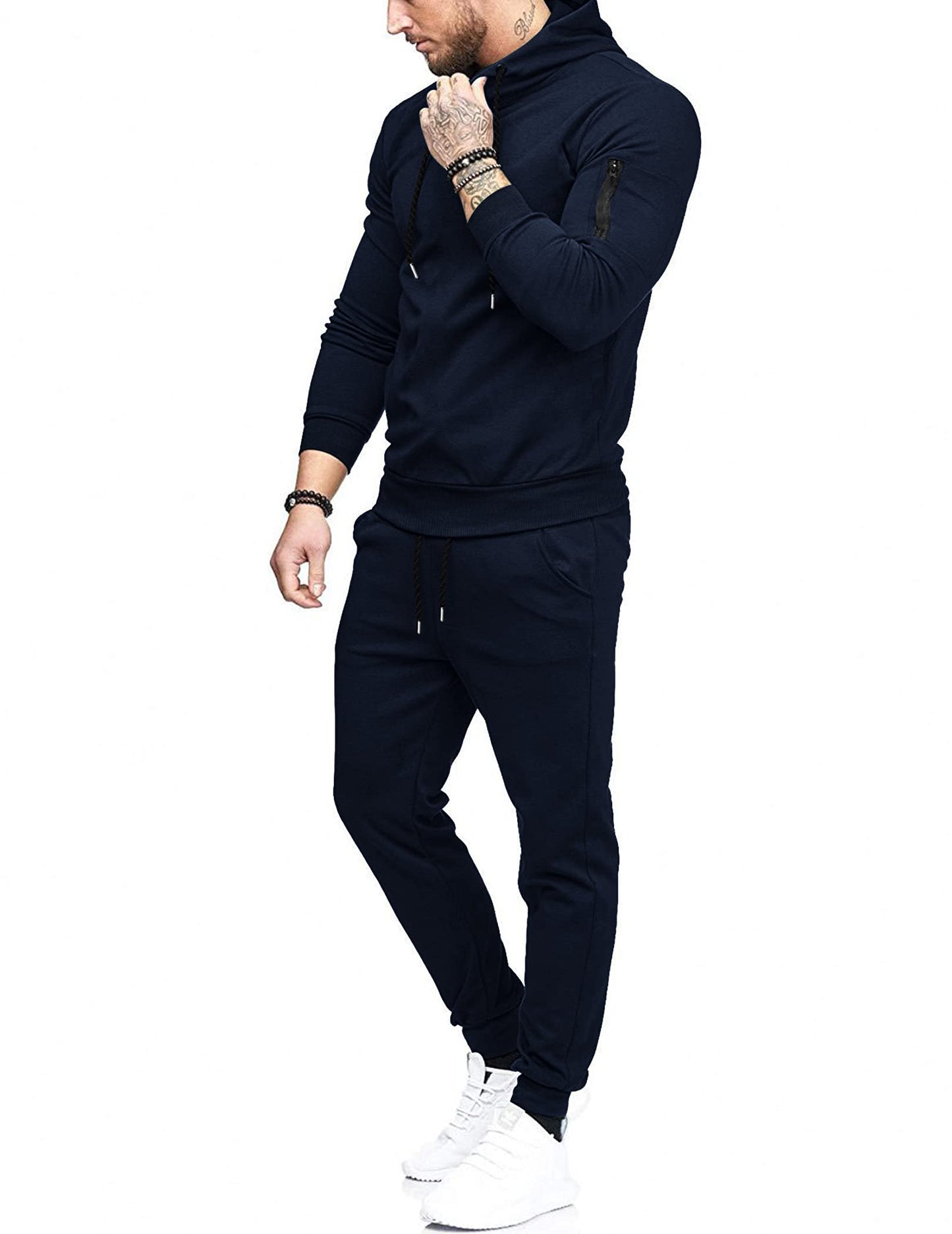 COOFANDY Men's Tracksuit 2 Piece Hooded Athletic Sweatsuits Casual Running Jogging Sport Suit Sets