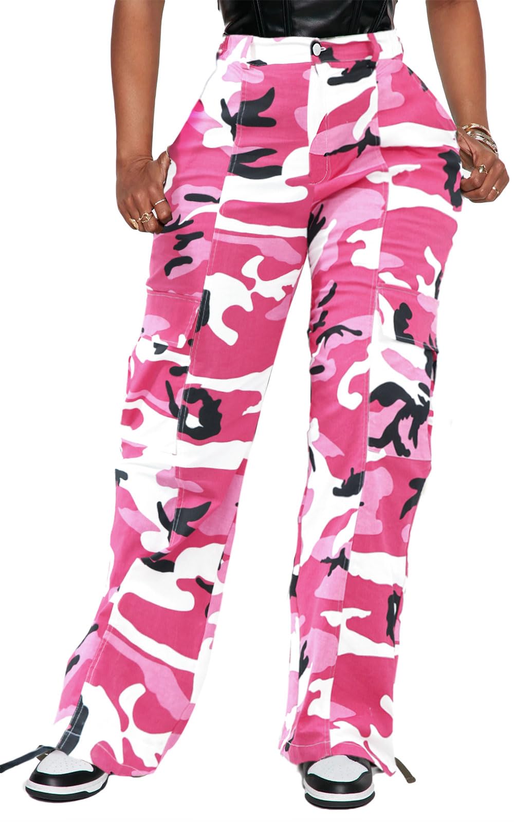 BEJONS Women’s Relaxed Fit All Day High Waist Cargo Pants