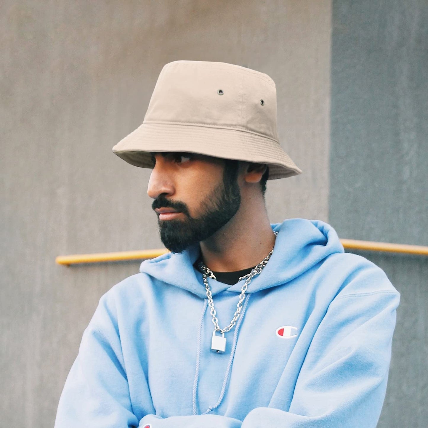 Falari Men Women Unisex Cotton Bucket Hat 100% Cotton Packable for Travel Fishing Hunting Summer Camp