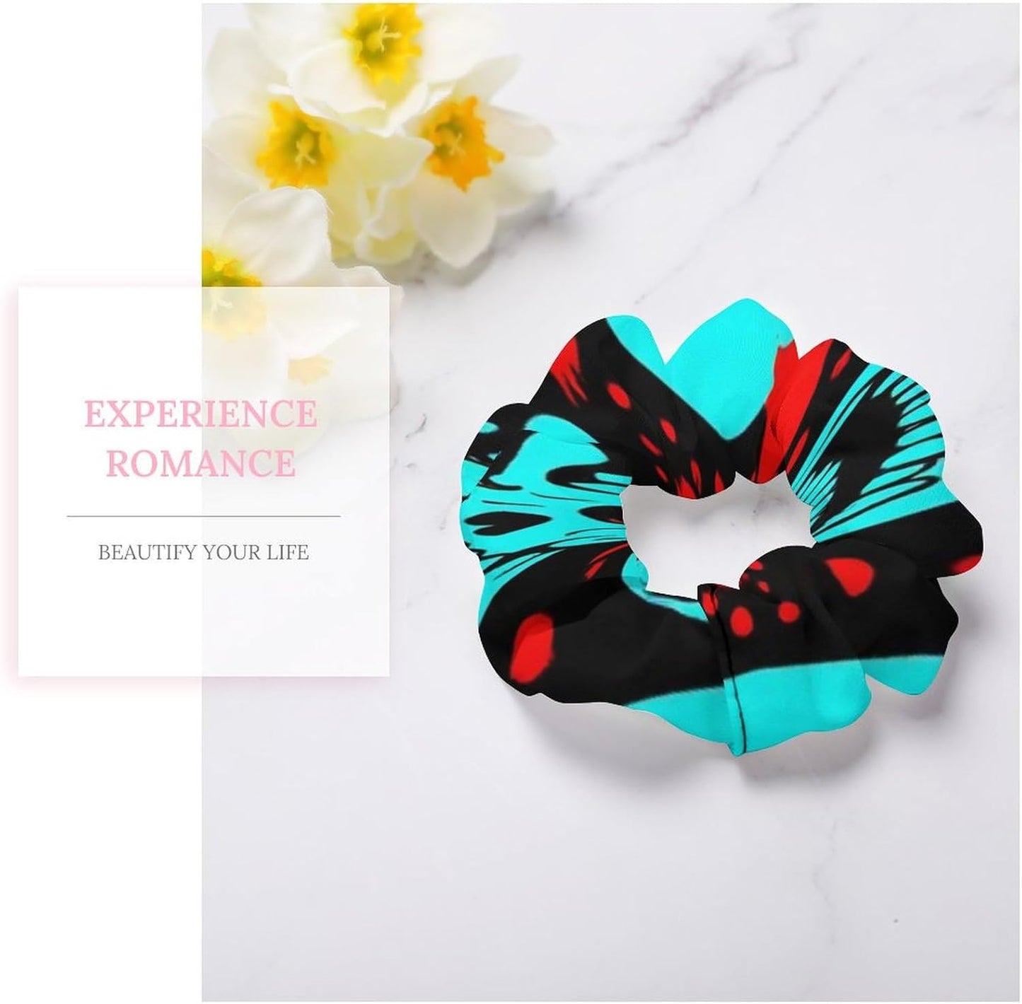 Supdreamc Fashion Hair Scrunchies Spiral Hair Ties for Women Braids, Cool Camo Military Camouflage Adjustable Ponytail Bands Dreadlock Accessories