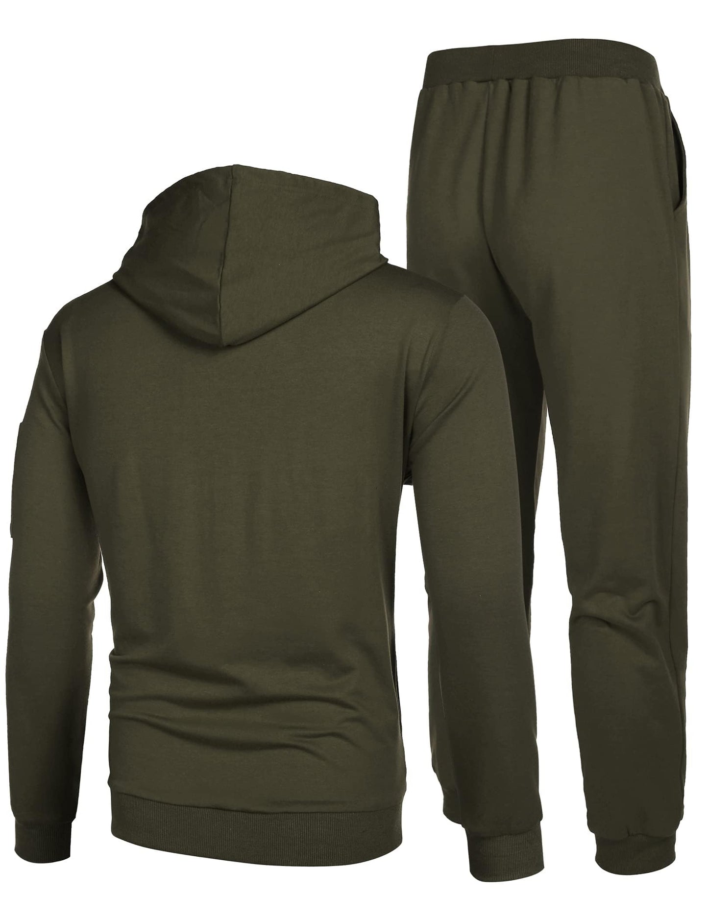 COOFANDY Men's Tracksuit 2 Piece Hooded Athletic Sweatsuits Casual Running Jogging Sport Suit Sets