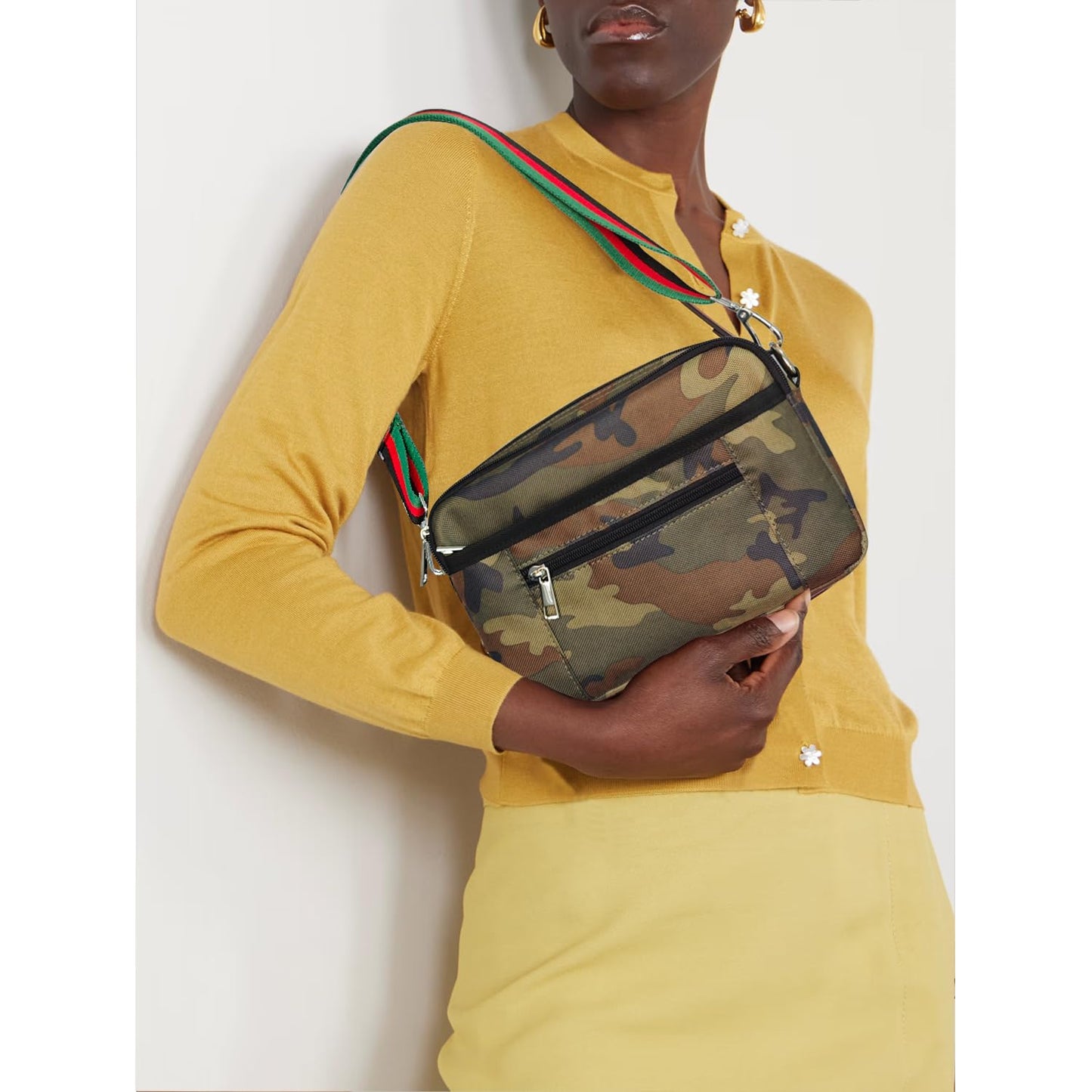 Dyalsa Small Crossbody Bags for Women Canvas Mini Crossbody Purse, Shoulder Bag Traveling Workout