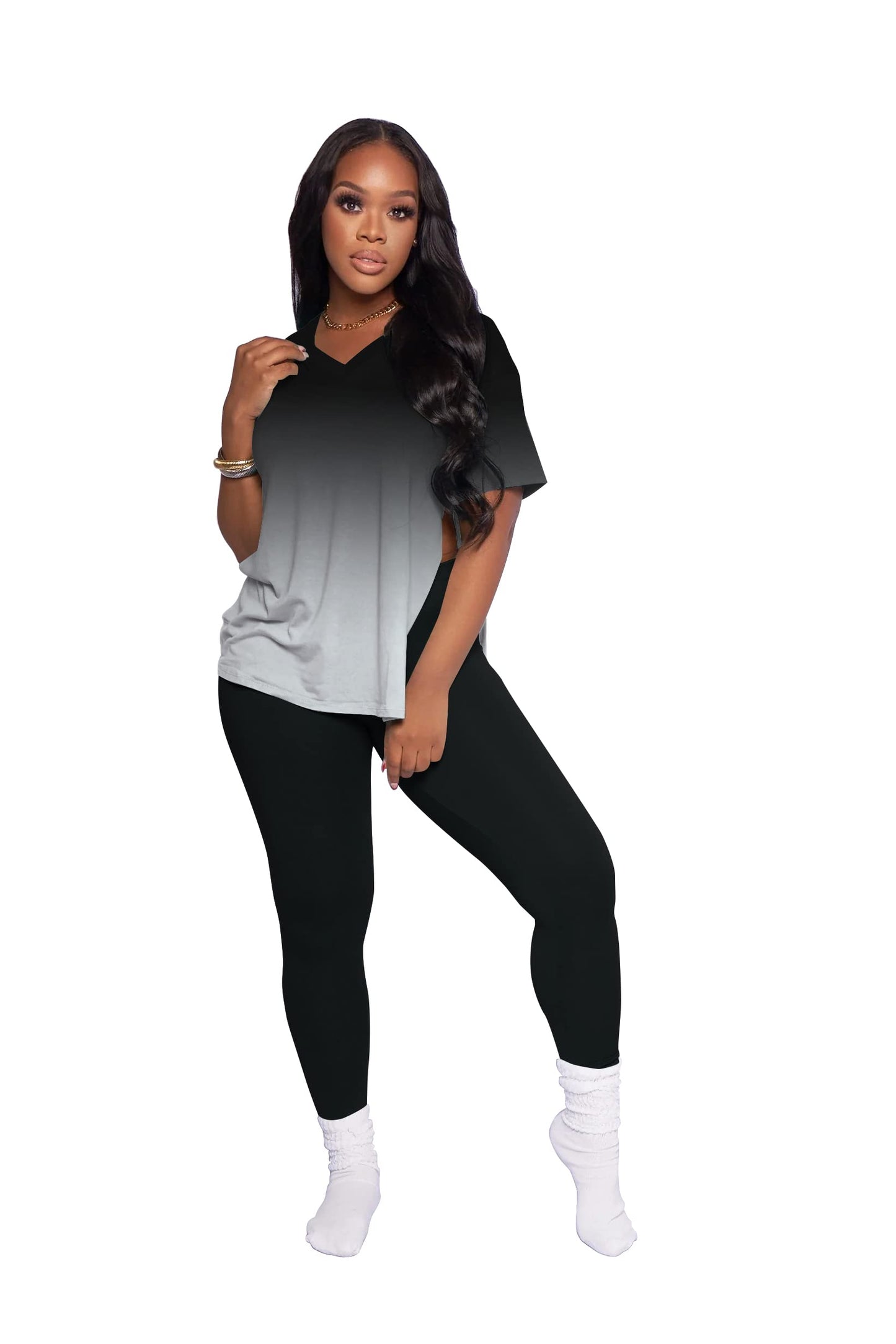 Mrskoala Lounge Sets for Women Two Piece Outfits Pullover Tops and Long Pants Tracksuit Sweatsuits