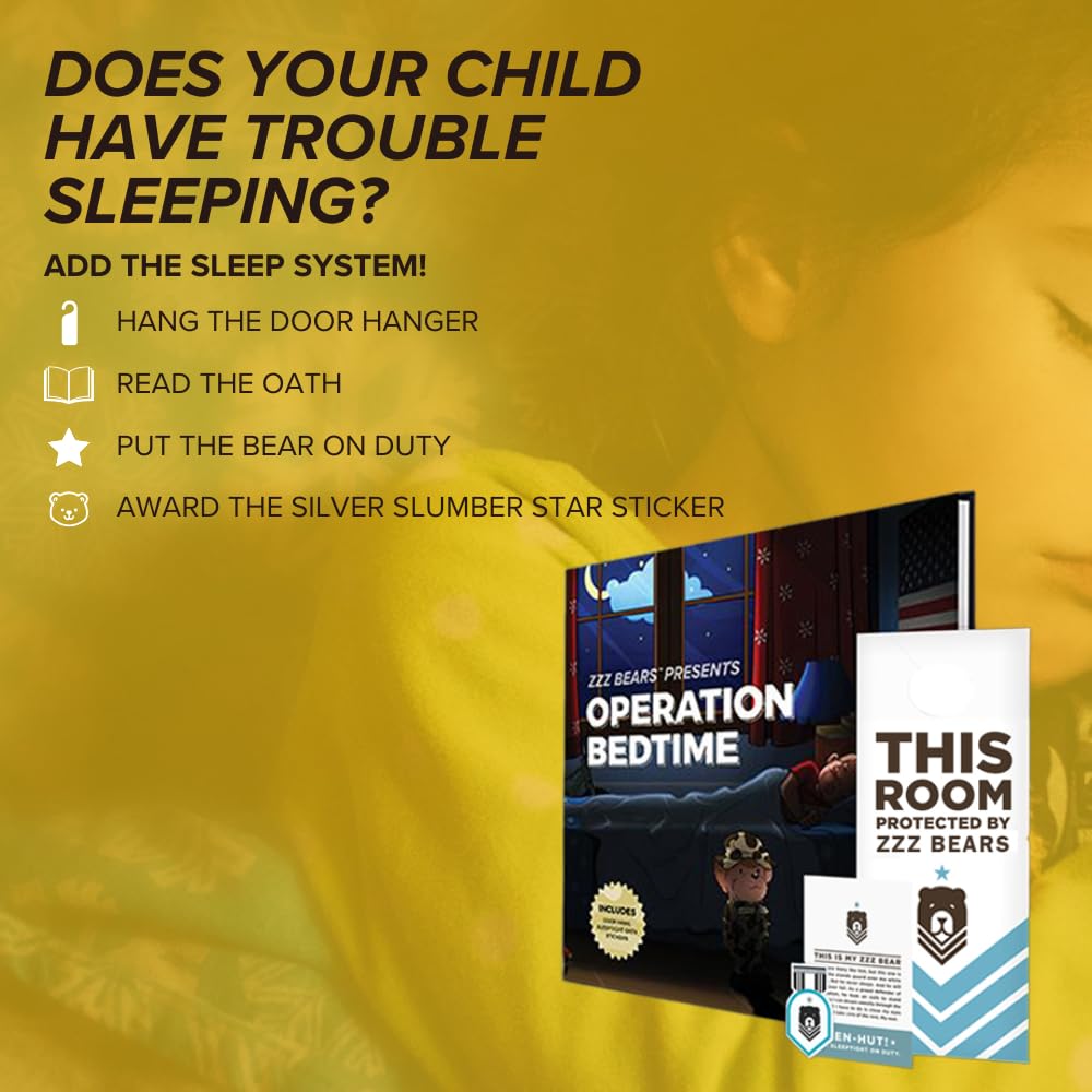 ZZZ Bears Personalized Army Teddy Bear, Gift for Boot Camp Graduates, Veterans & Comforting Loved Ones at Home During Deployment