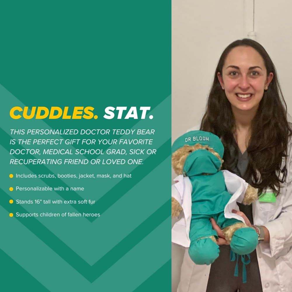 ZZZ Bears Personalized Army Teddy Bear, Gift for Boot Camp Graduates, Veterans & Comforting Loved Ones at Home During Deployment