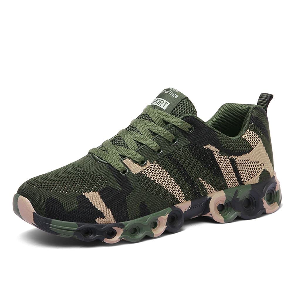 WILTENA Womens Mesh Camouflage Shoes Mens Non Slip Sports Running Tennis Sneakers Walking Shoes