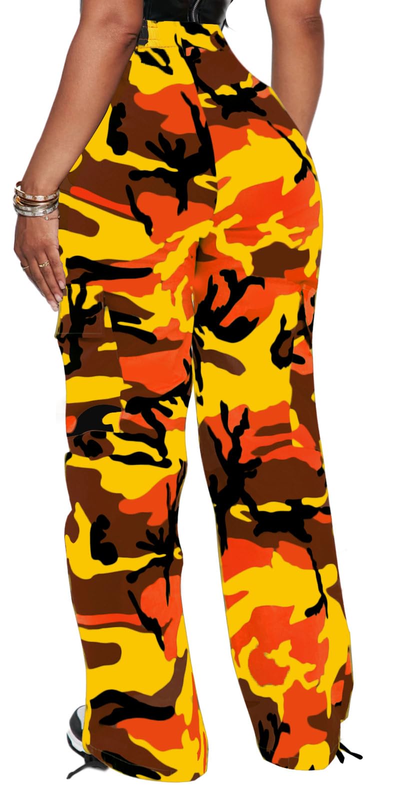 BEJONS Women’s Relaxed Fit All Day High Waist Cargo Pants