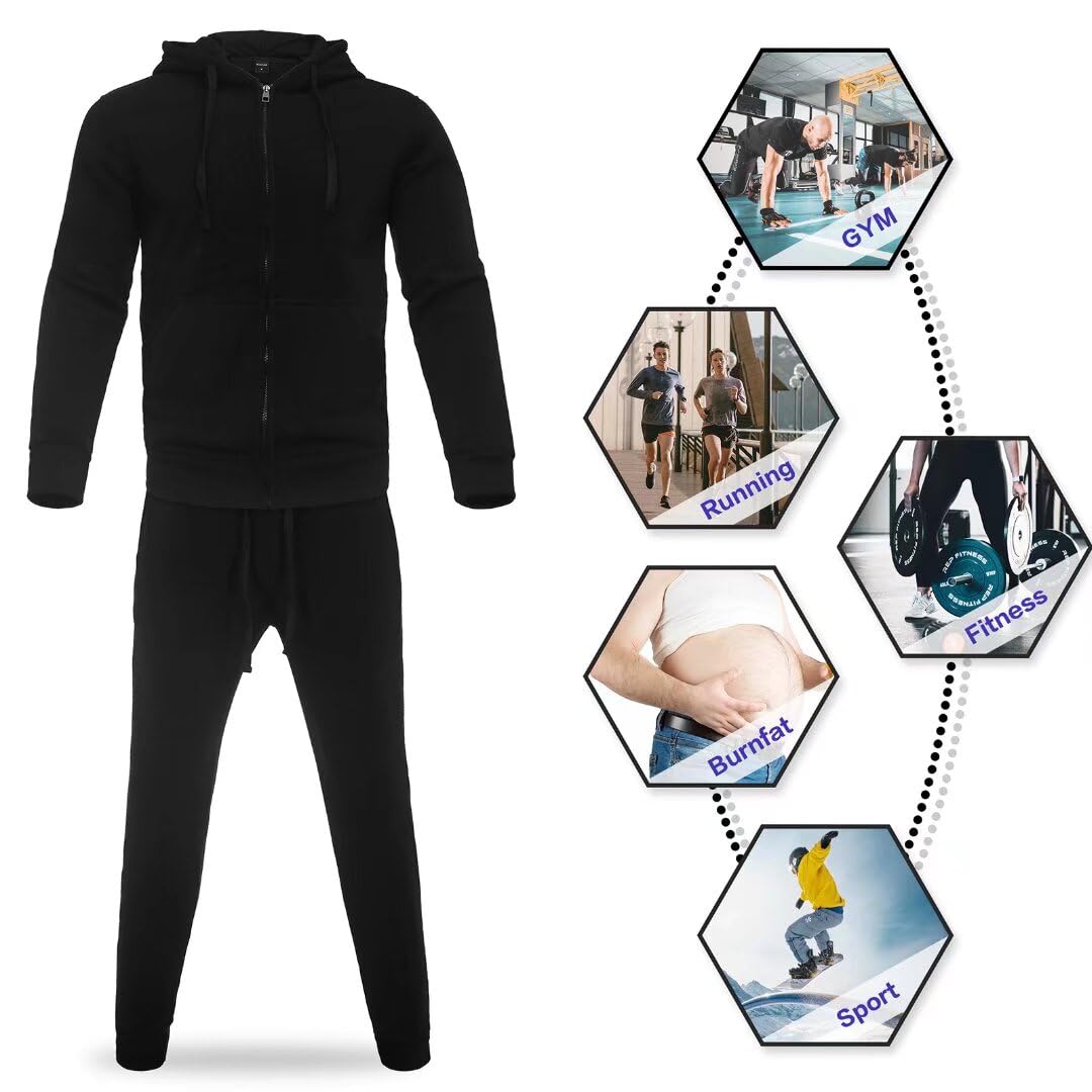 AKsit Men's Sweatsuit 2 Piece Hoodie Tracksuit Set Fashion Activewear Set