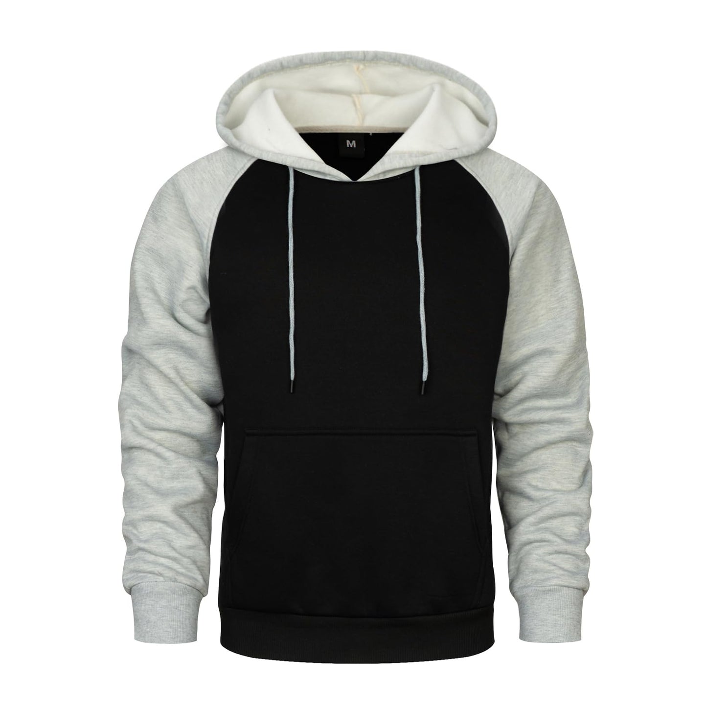 LBL Leading the Better Life Men's Solid Pullover Hoodies Sports Soft Blend Fleece Hooded Sweatshirts with Kangaroo Pocket