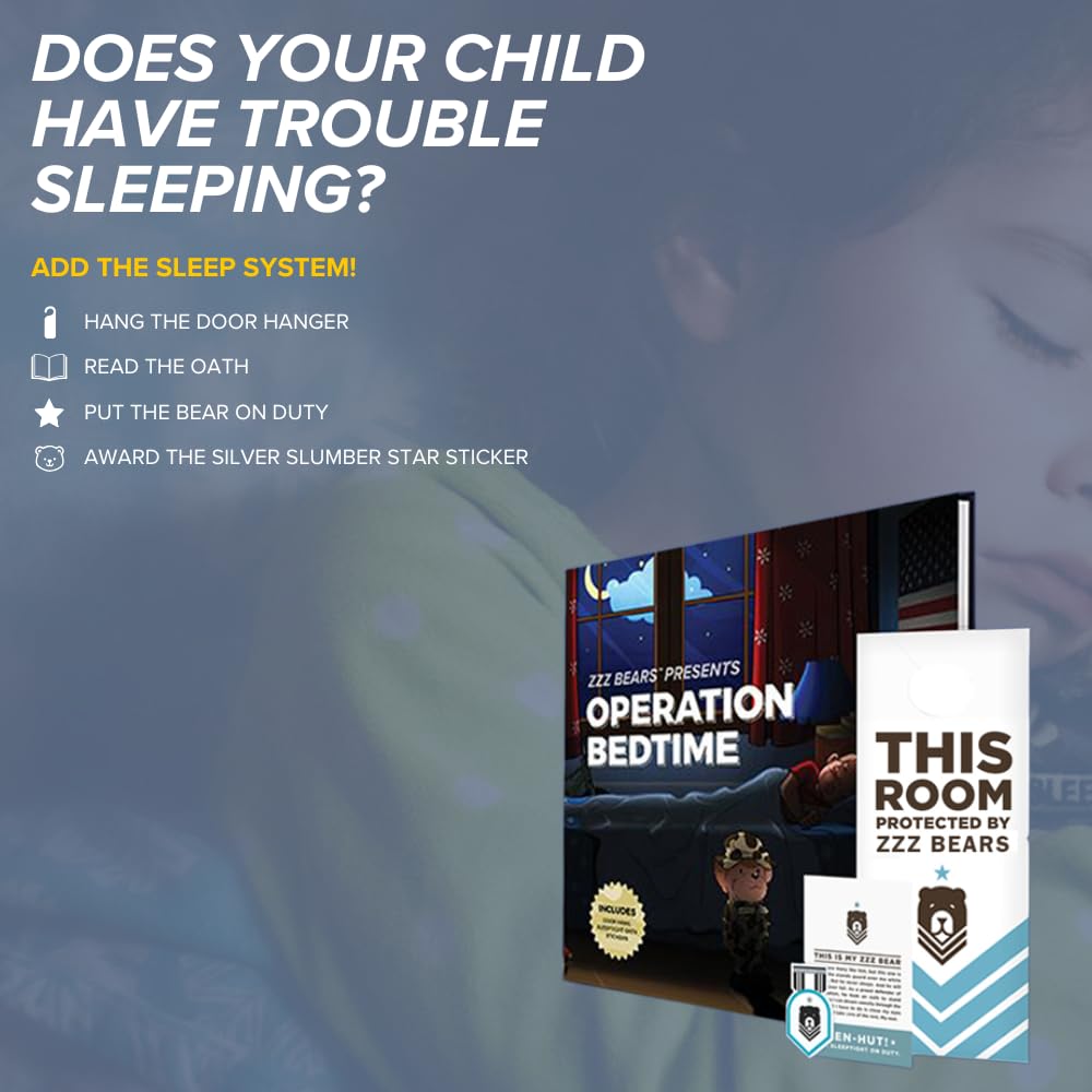 ZZZ Bears Personalized Army Teddy Bear, Gift for Boot Camp Graduates, Veterans & Comforting Loved Ones at Home During Deployment