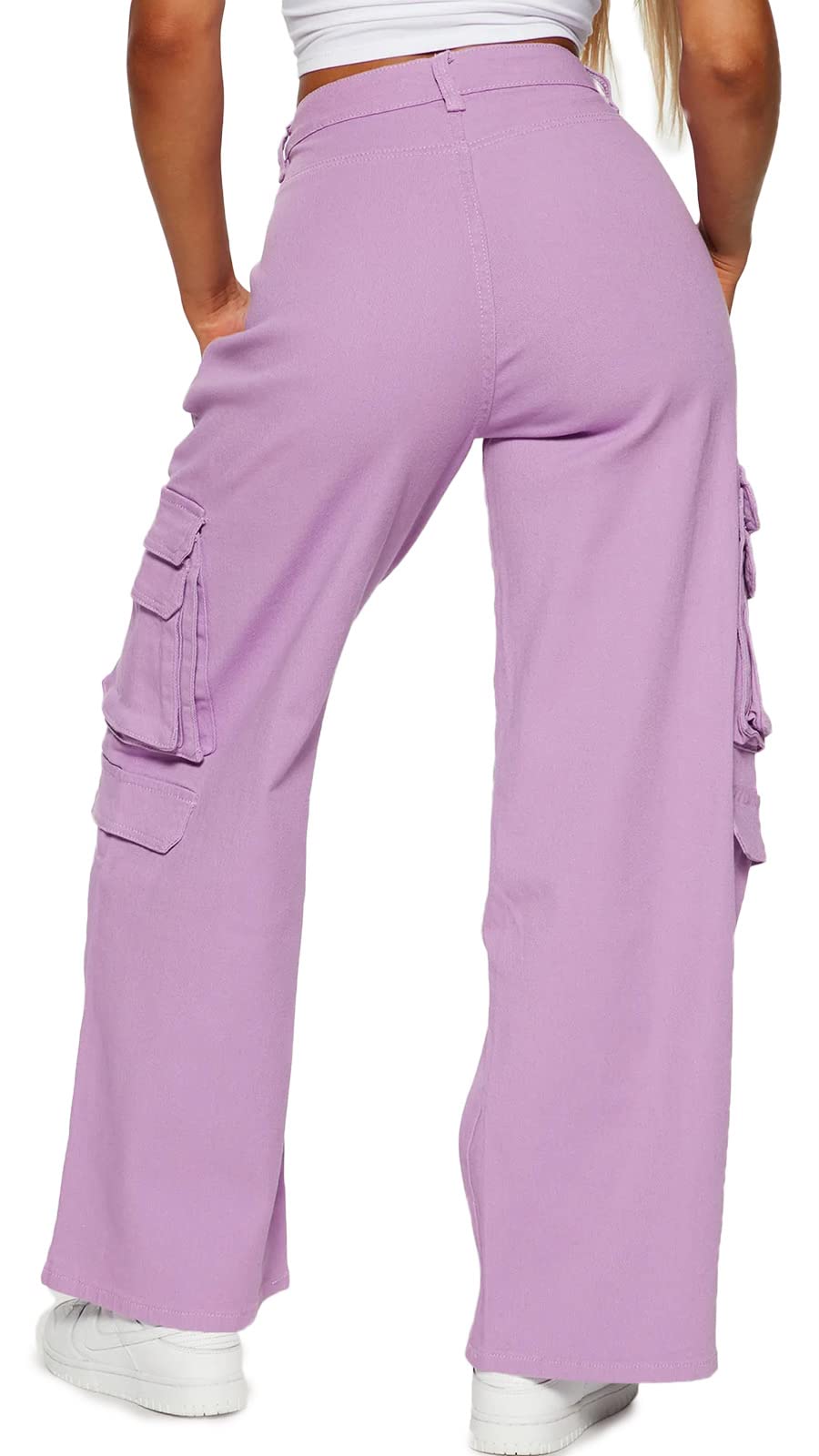 BEJONS Women’s Relaxed Fit All Day High Waist Cargo Pants