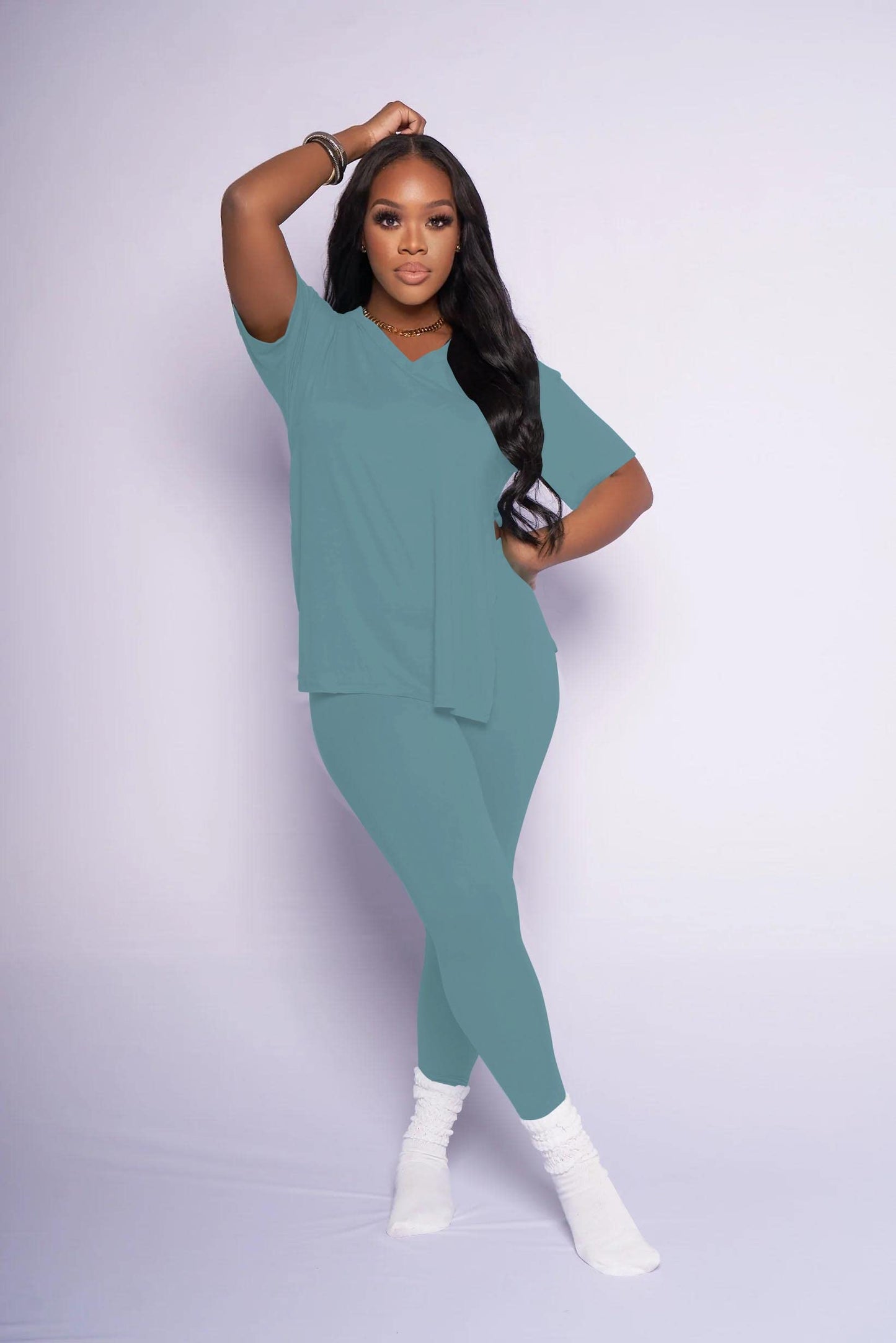 Mrskoala Lounge Sets for Women Two Piece Outfits Pullover Tops and Long Pants Tracksuit Sweatsuits