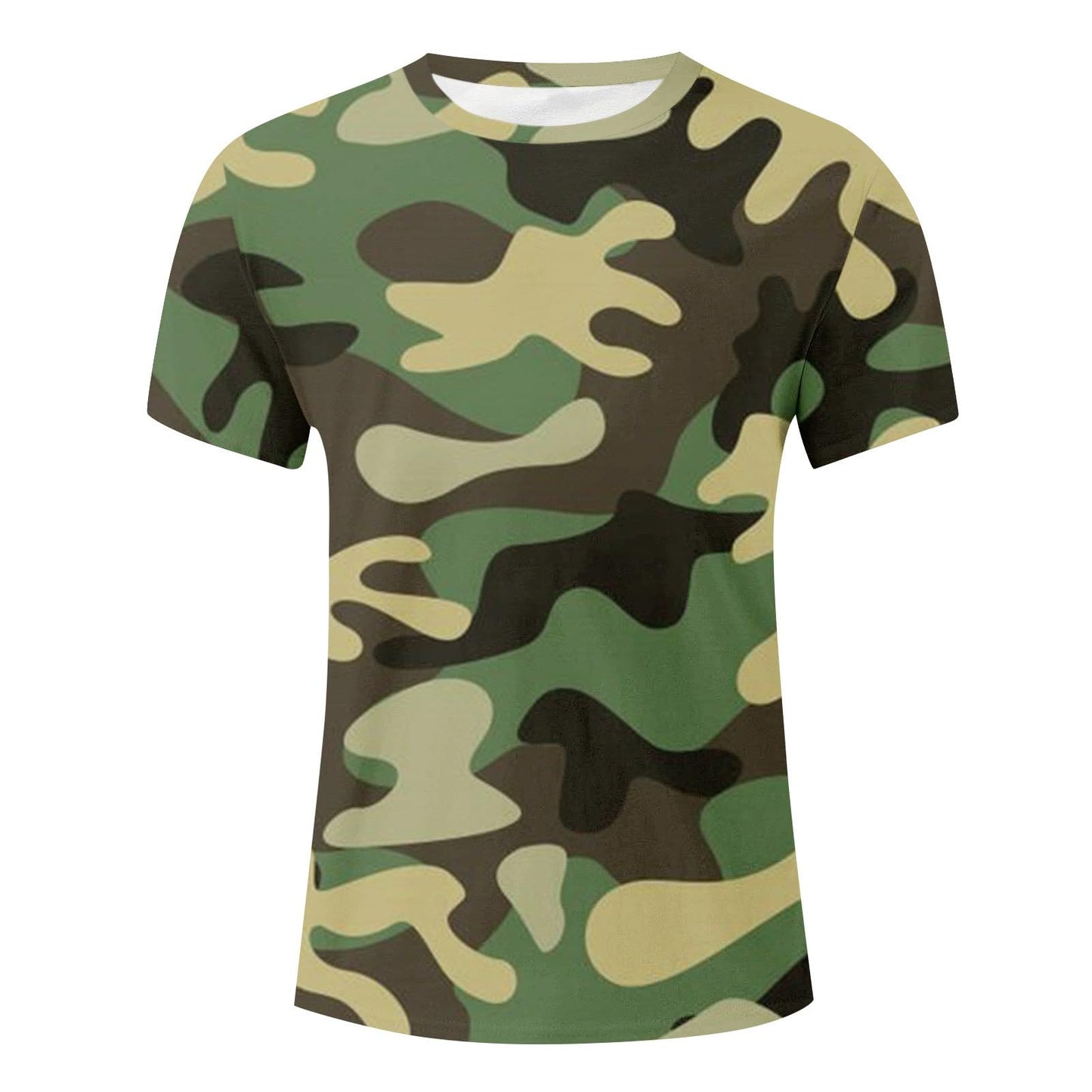 Casual Summer Camouflage Short Sleeve Shirt Plus Size Outdoor Fashion Tees Trendy Blouse T Shirt