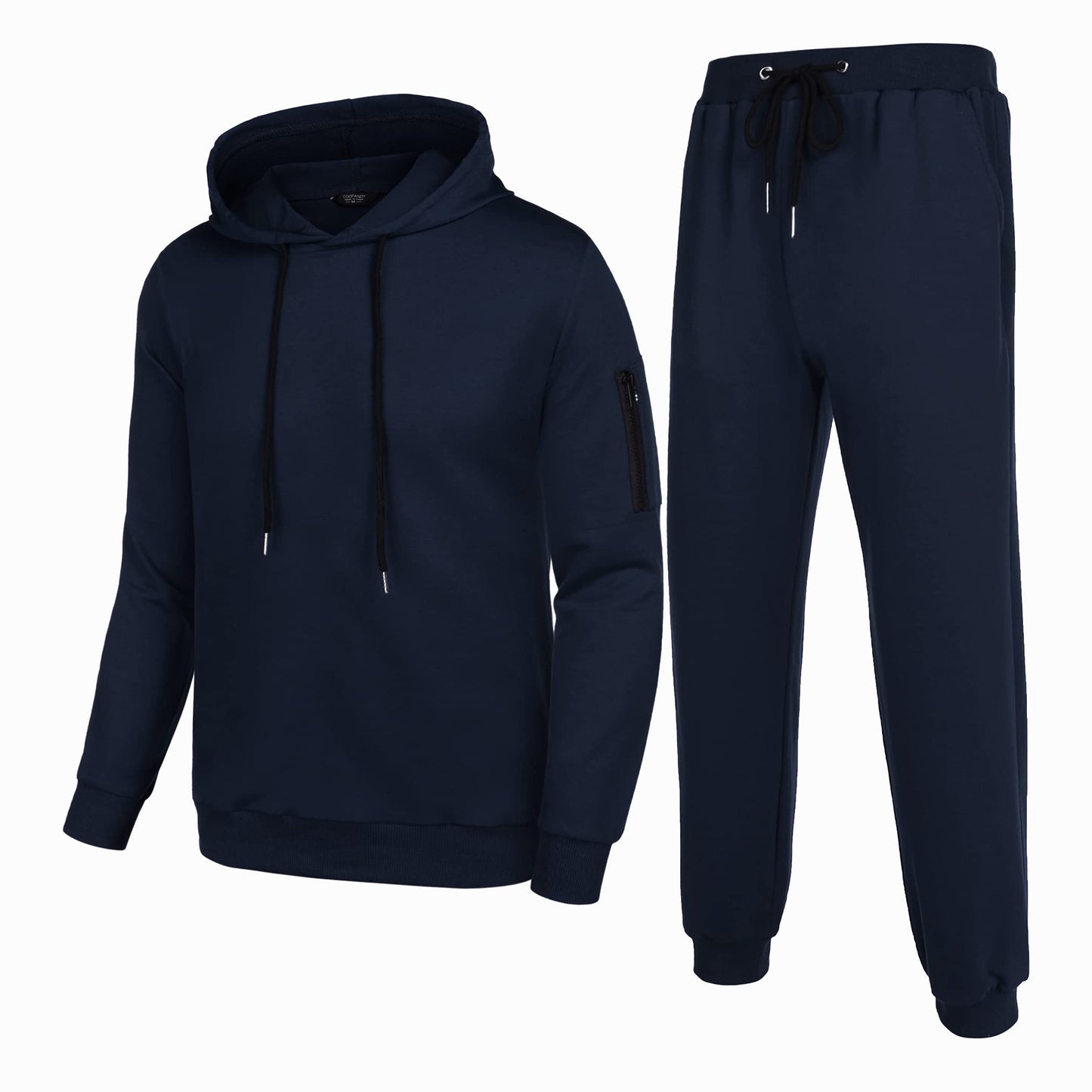 COOFANDY Men's Tracksuit 2 Piece Hooded Athletic Sweatsuits Casual Running Jogging Sport Suit Sets