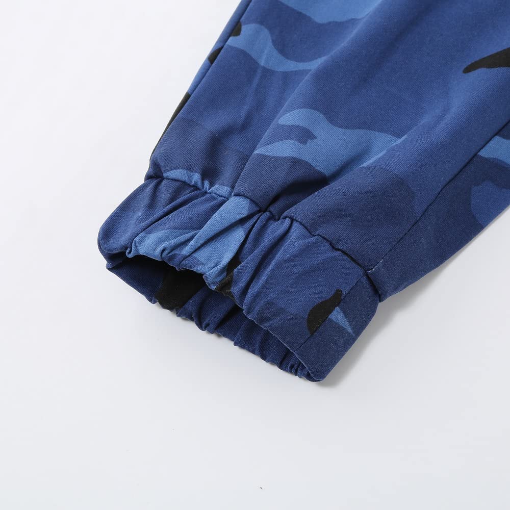 Colorful House Men Camo Cargo Jogger Sweatpants Casual Drawstring Camouflage Cargo Work Pants with Pockets