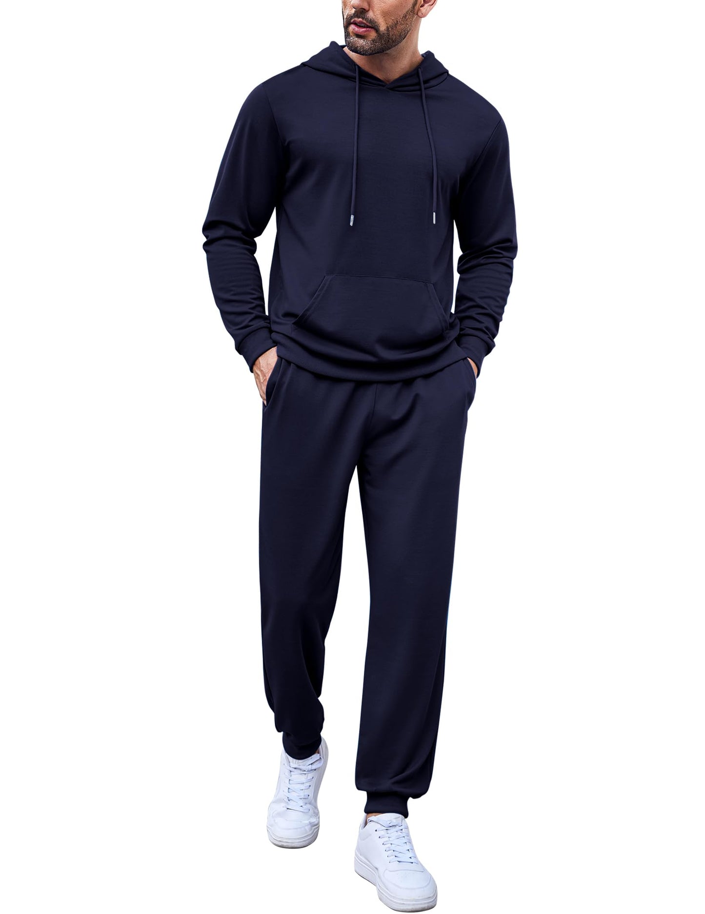 COOFANDY Sweatsuits for Men 2 Piece Tracksuit Casual Athletic Jogging Suit Hooded Set