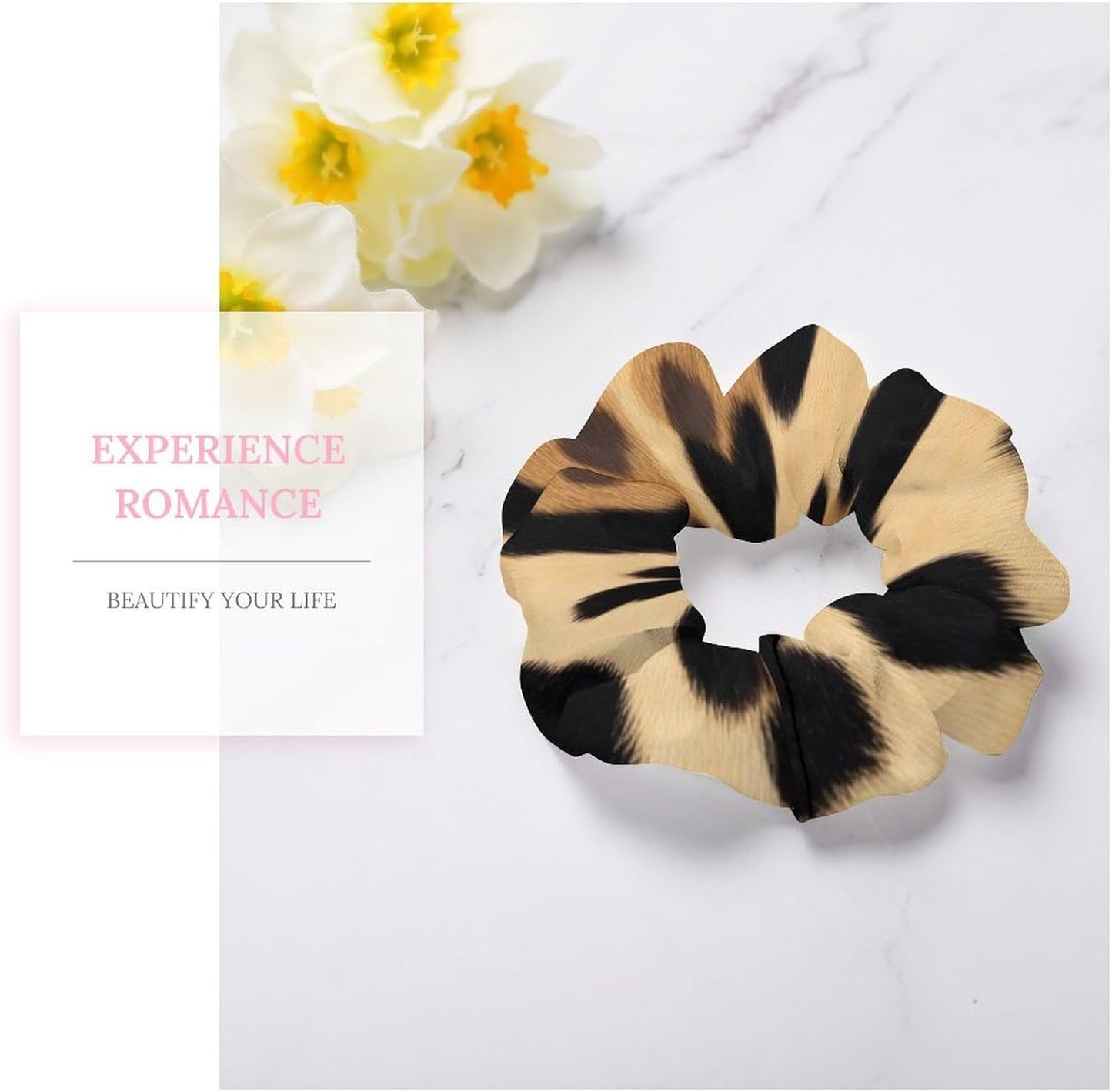 Supdreamc Fashion Hair Scrunchies Spiral Hair Ties for Women Braids, Cool Camo Military Camouflage Adjustable Ponytail Bands Dreadlock Accessories