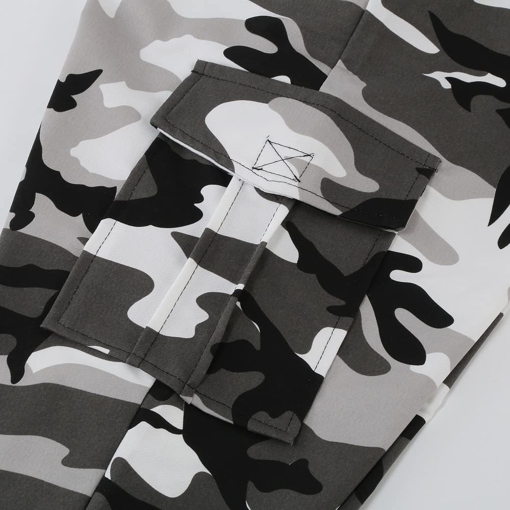 Colorful House Men Camo Cargo Jogger Sweatpants Casual Drawstring Camouflage Cargo Work Pants with Pockets