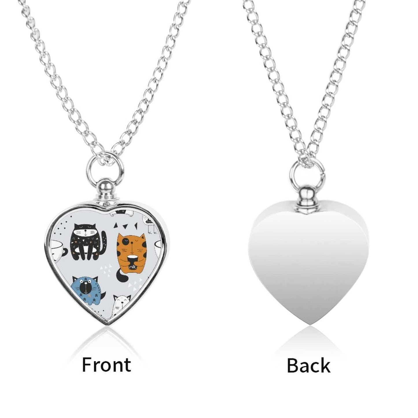 Oyihfvs Pet Urn Necklace Pendant Jewelry, Keepsake Memorial Necklace for Men Women Gift, Alloy Dog Necklace Keychain Tag