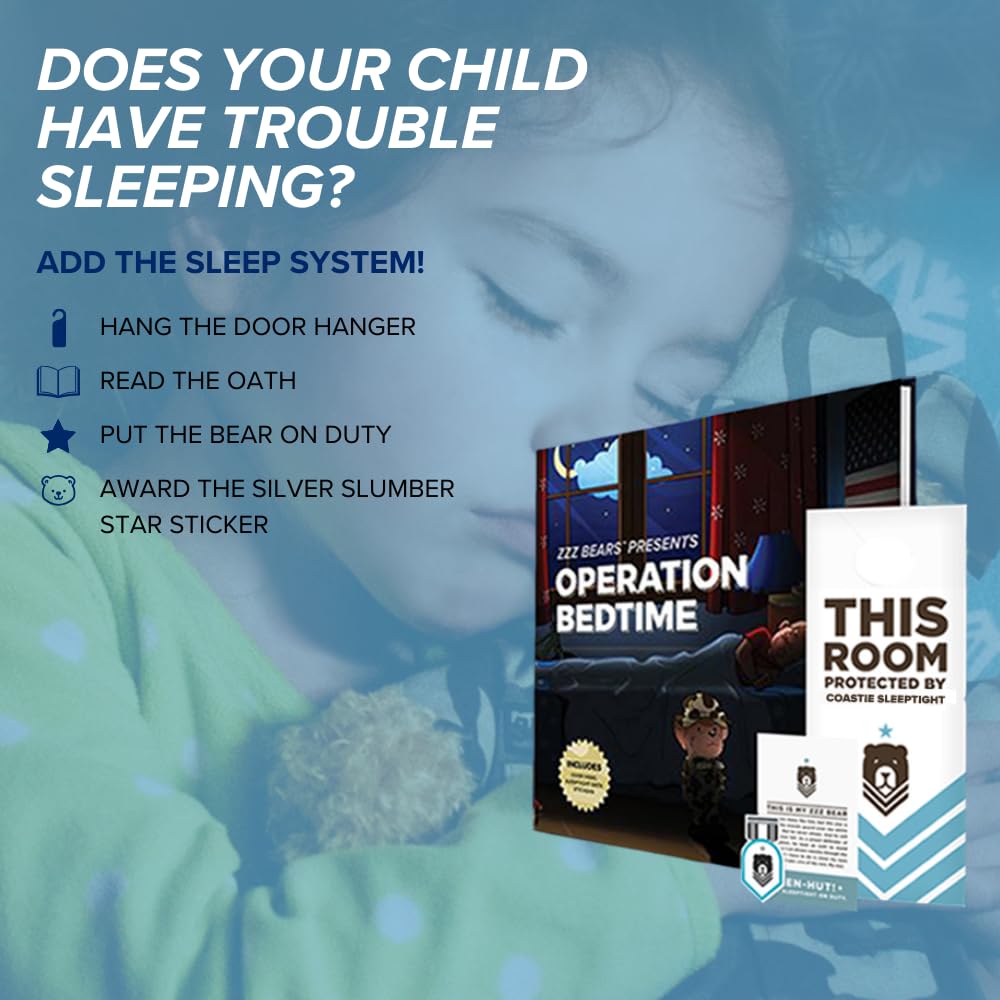 ZZZ Bears Personalized Army Teddy Bear, Gift for Boot Camp Graduates, Veterans & Comforting Loved Ones at Home During Deployment