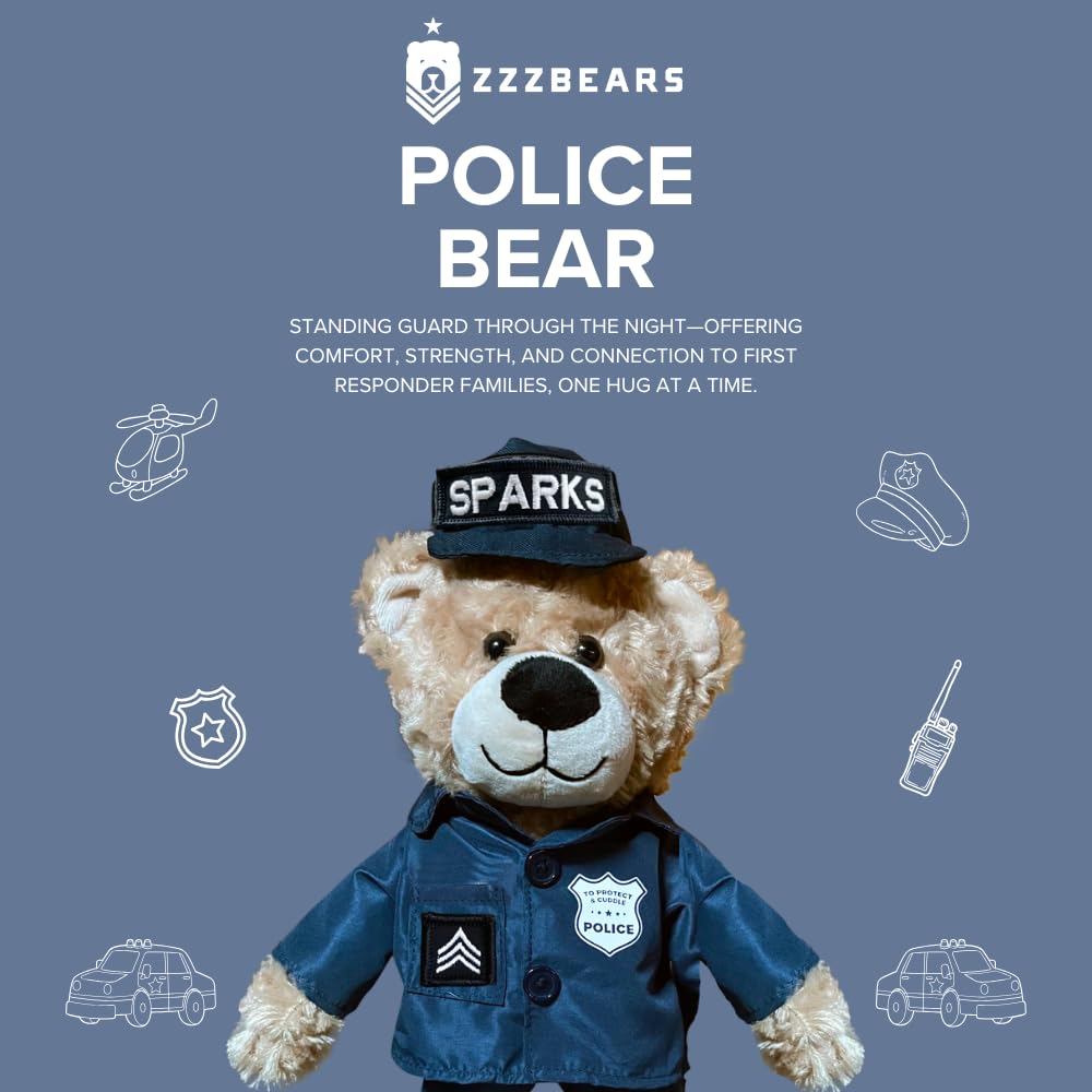 ZZZ Bears Personalized Army Teddy Bear, Gift for Boot Camp Graduates, Veterans & Comforting Loved Ones at Home During Deployment