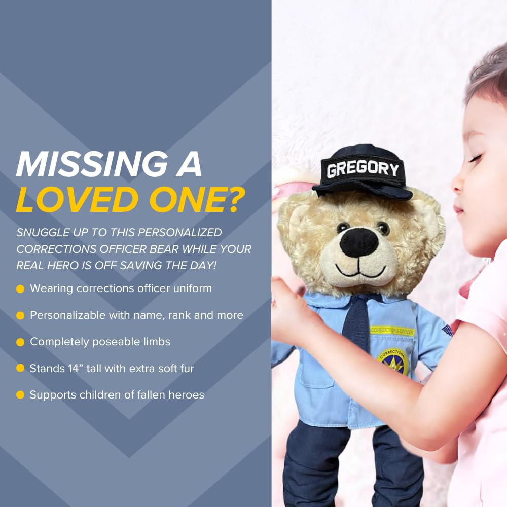 ZZZ Bears Personalized Army Teddy Bear, Gift for Boot Camp Graduates, Veterans & Comforting Loved Ones at Home During Deployment