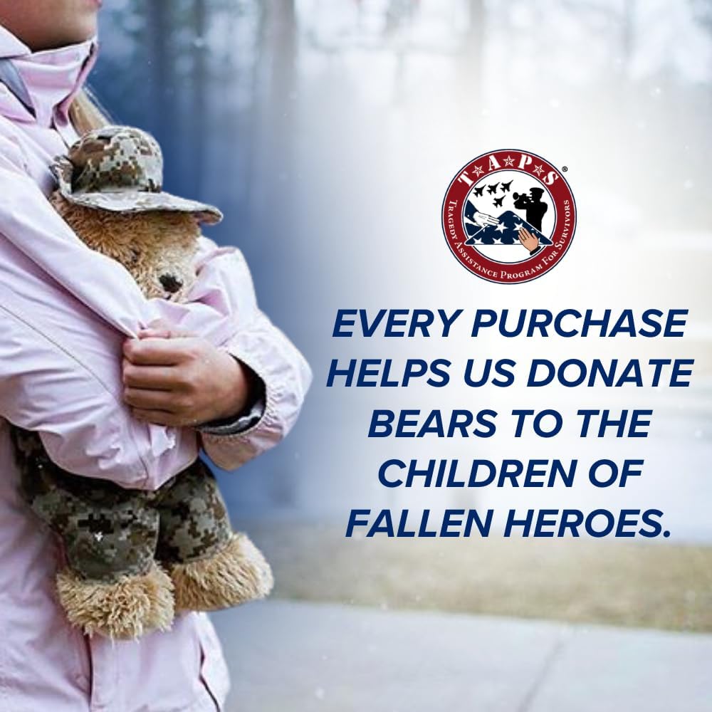 ZZZ Bears Personalized Army Teddy Bear, Gift for Boot Camp Graduates, Veterans & Comforting Loved Ones at Home During Deployment