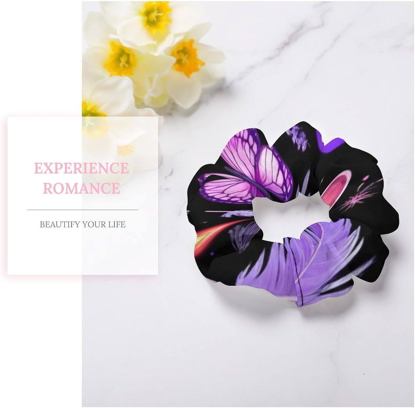 Supdreamc Fashion Hair Scrunchies Spiral Hair Ties for Women Braids, Cool Camo Military Camouflage Adjustable Ponytail Bands Dreadlock Accessories