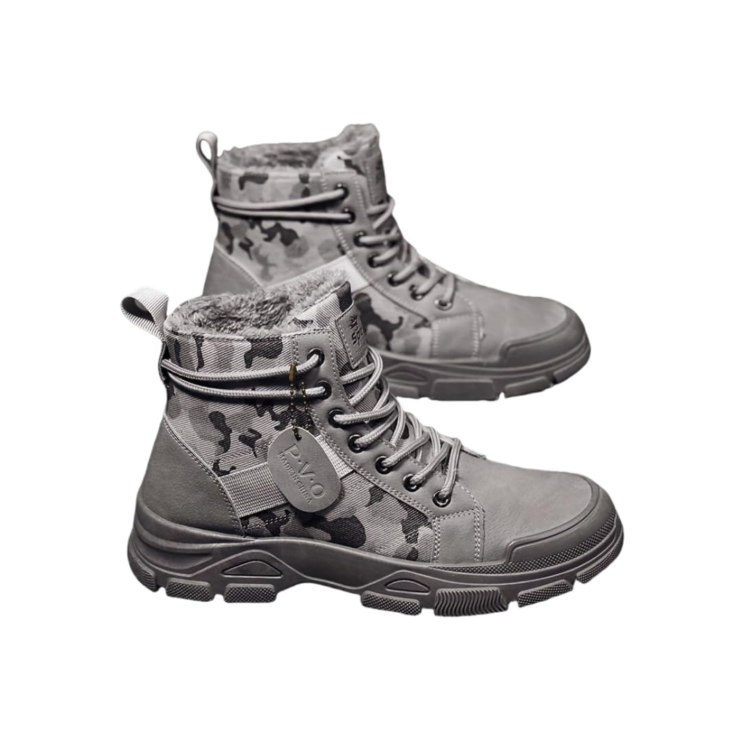 Tactical Camouflage High Top Boots for Men - Durable Outdoor Training and Hiking Shoes