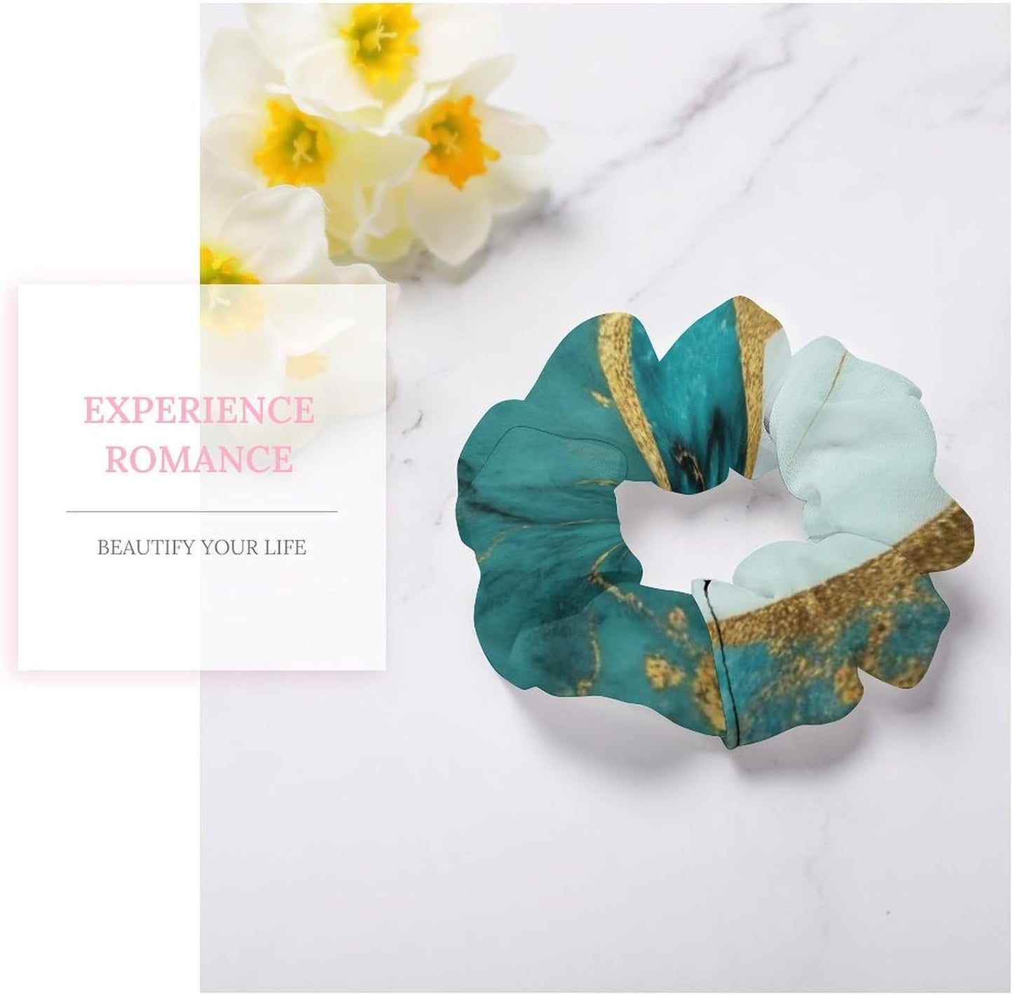 Supdreamc Fashion Hair Scrunchies Spiral Hair Ties for Women Braids, Cool Camo Military Camouflage Adjustable Ponytail Bands Dreadlock Accessories