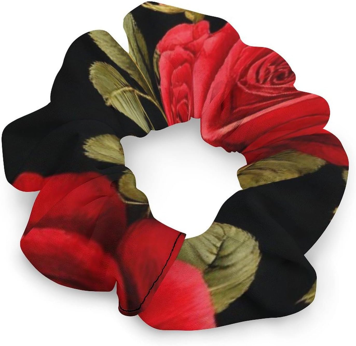 Supdreamc Fashion Hair Scrunchies Spiral Hair Ties for Women Braids, Cool Camo Military Camouflage Adjustable Ponytail Bands Dreadlock Accessories